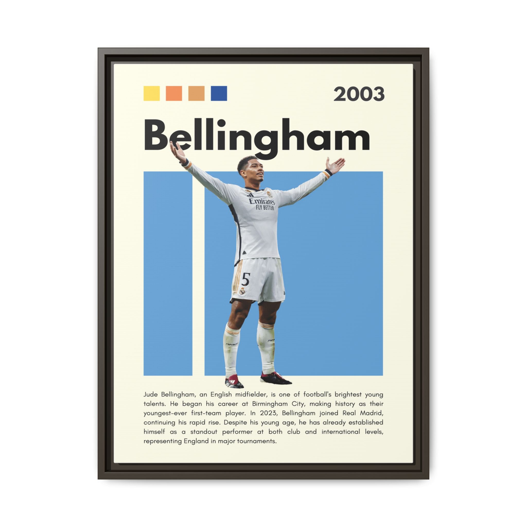Jude Bellingham: Rising Star - Canvas Wall Art