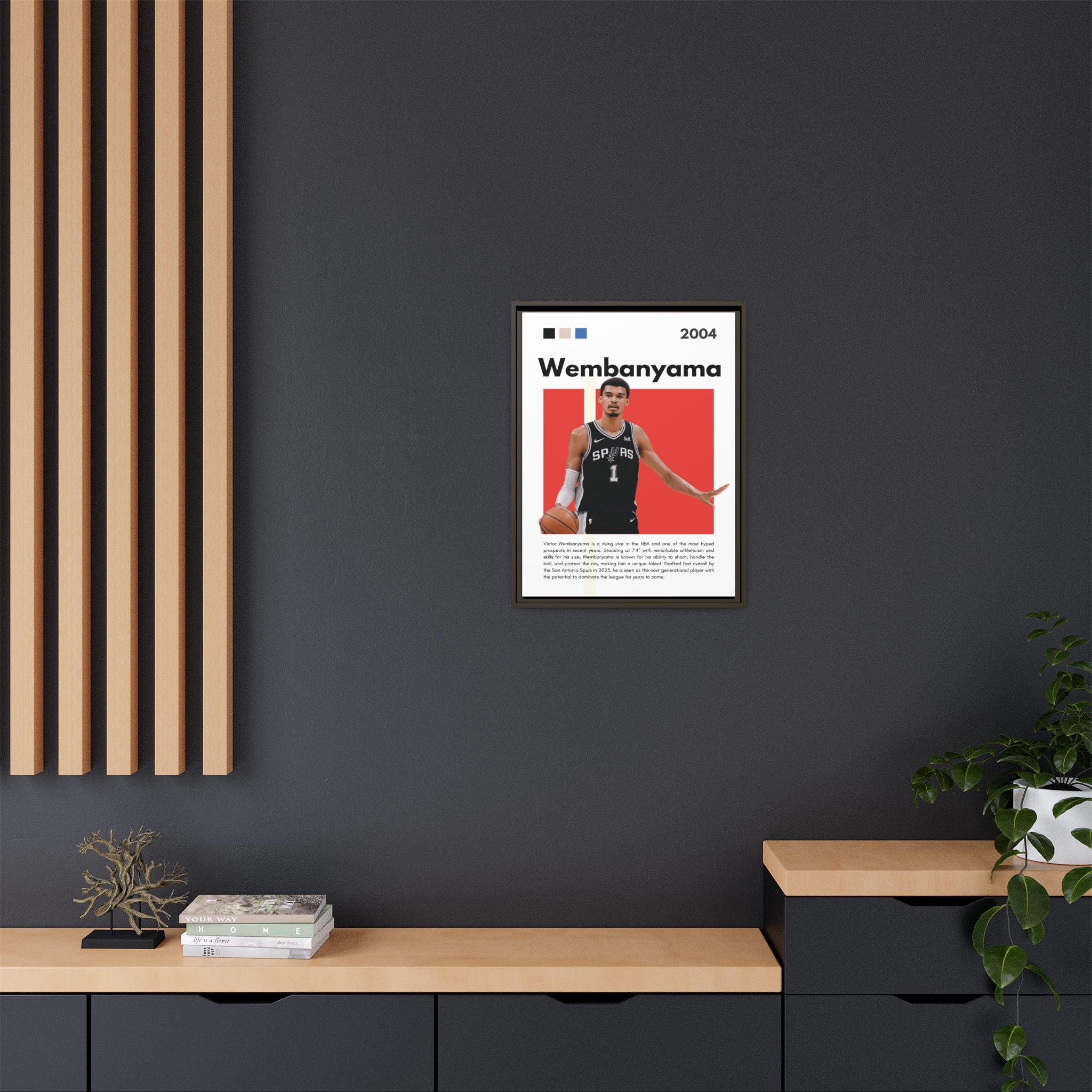 Wembanyama Rising - Canvas Wall Art
