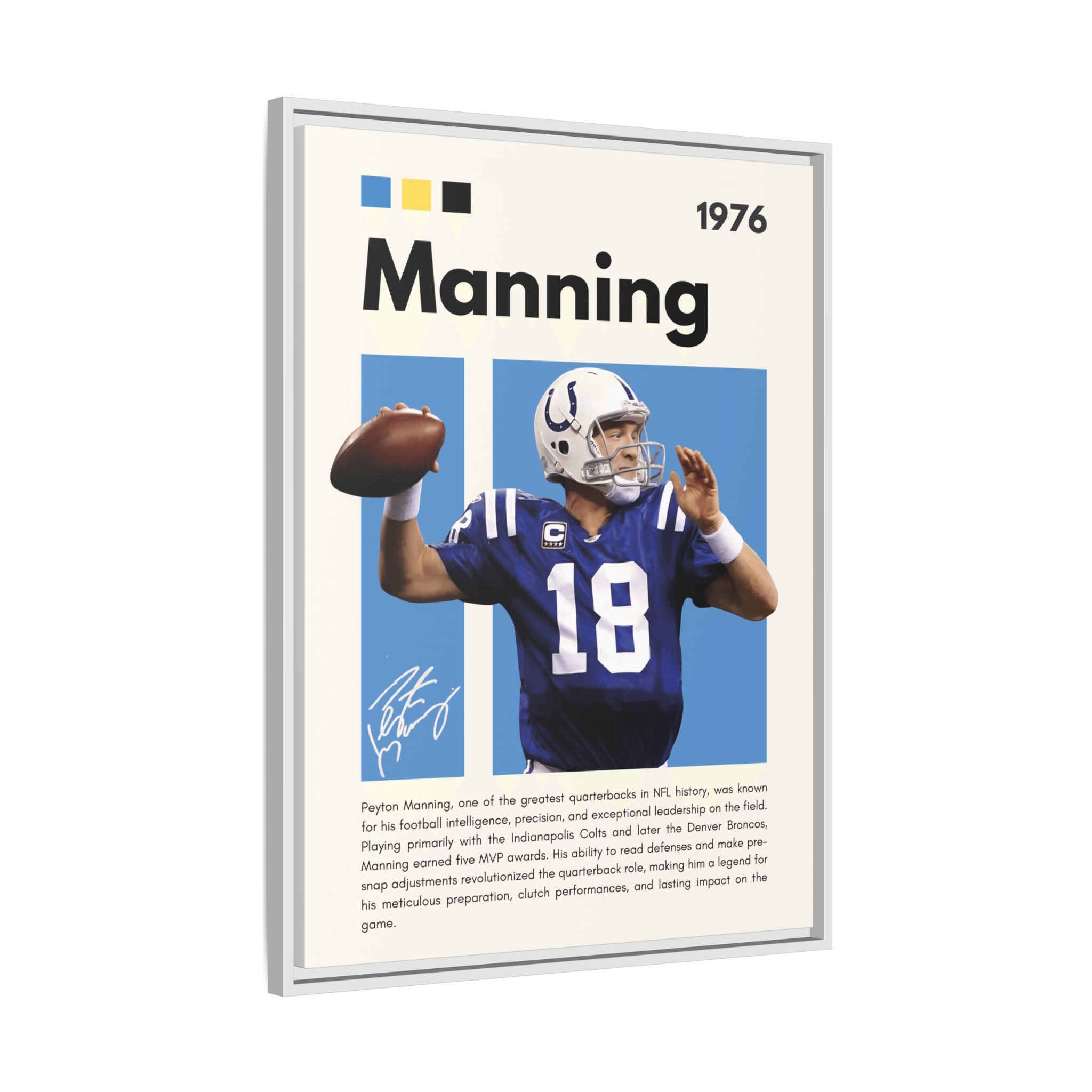 Peyton Manning: Gridiron Genius - Canvas Wall Art
