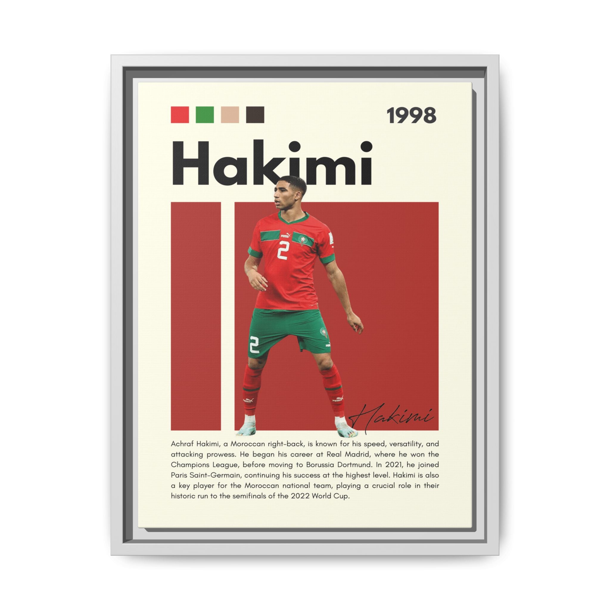 Hakimi: Lightning of Morocco - Canvas Wall Art