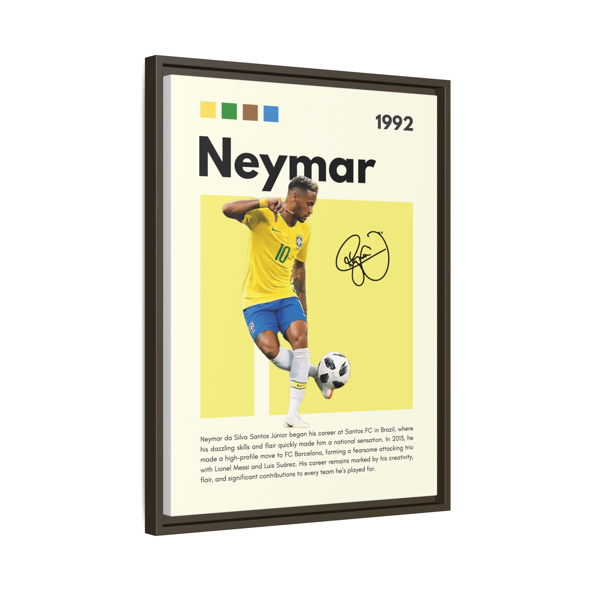 Neymar's Golden Moment - Canvas Wall Art