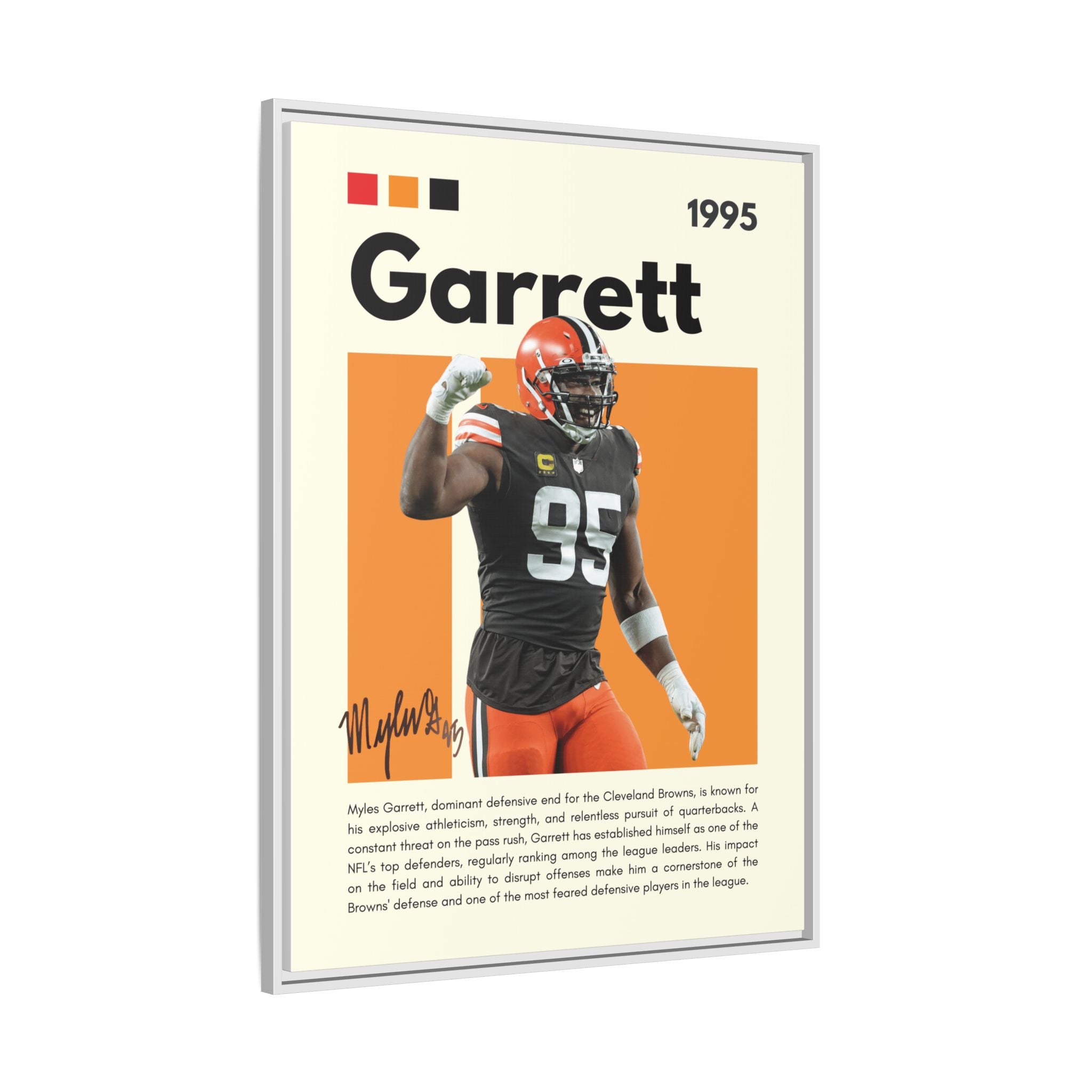 Myles Garrett: Beast of the Browns - Canvas Wall Art