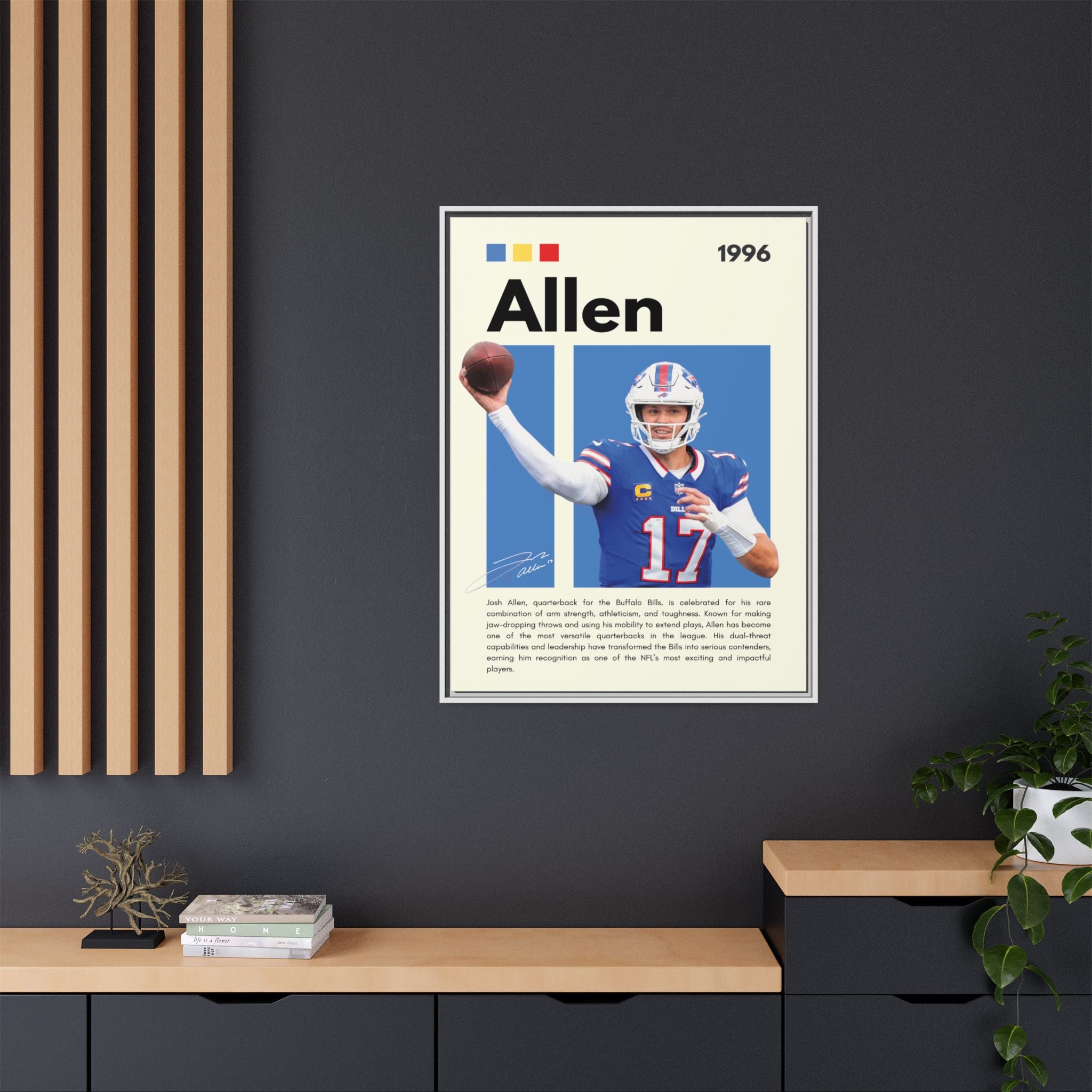 Josh Allen - Canvas Wall Art