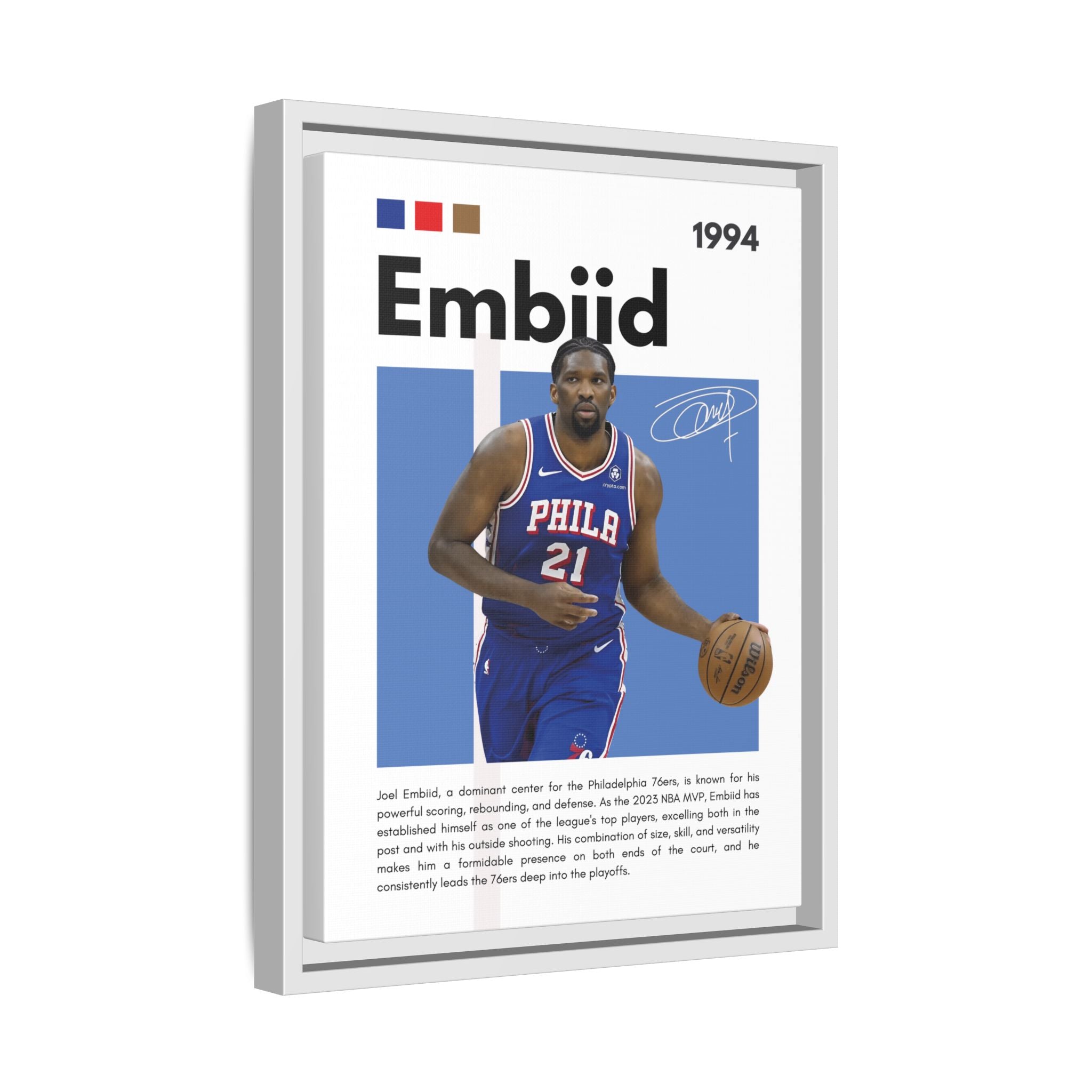 Embiid MVP - Canvas Wall Art