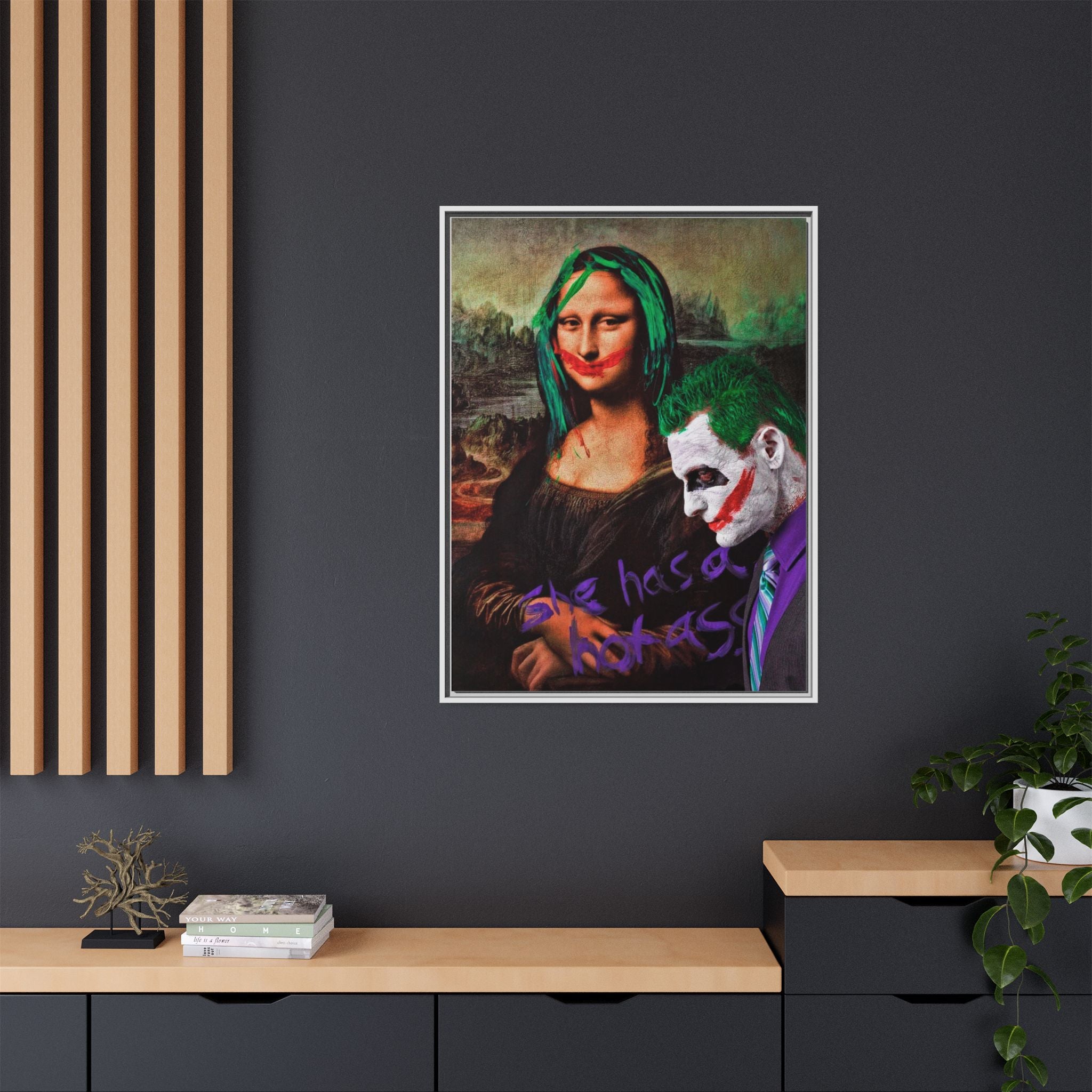 Mona Lisa Metamorphosis: Pop Culture Remix, Comic Book Reimagining - Canvas Wall Art