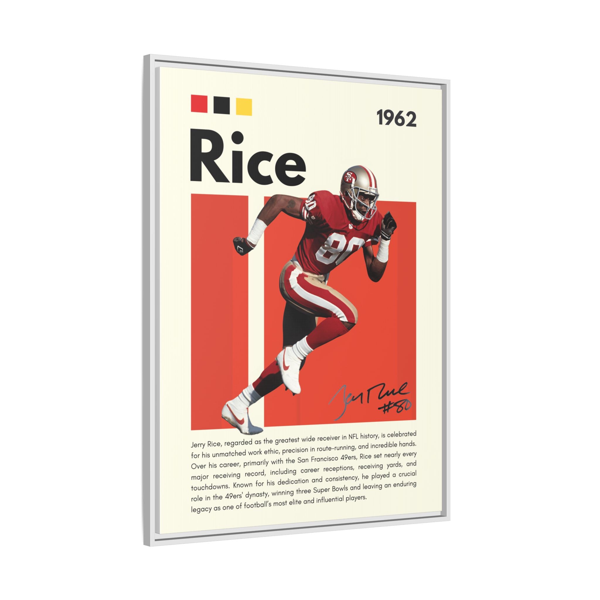 Jerry Rice: Gridiron Legend - Canvas Wall Art