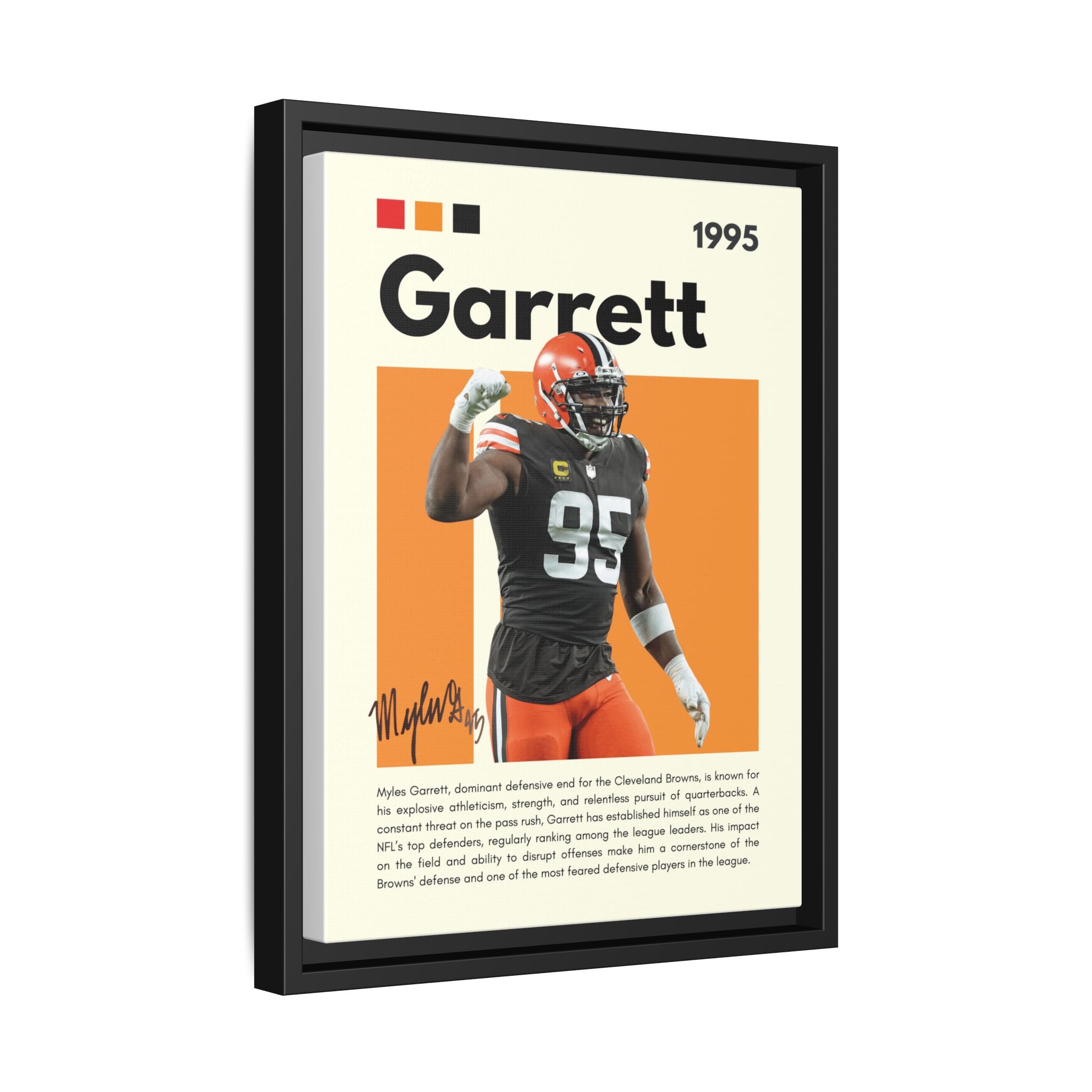 Myles Garrett: Beast of the Browns - Canvas Wall Art
