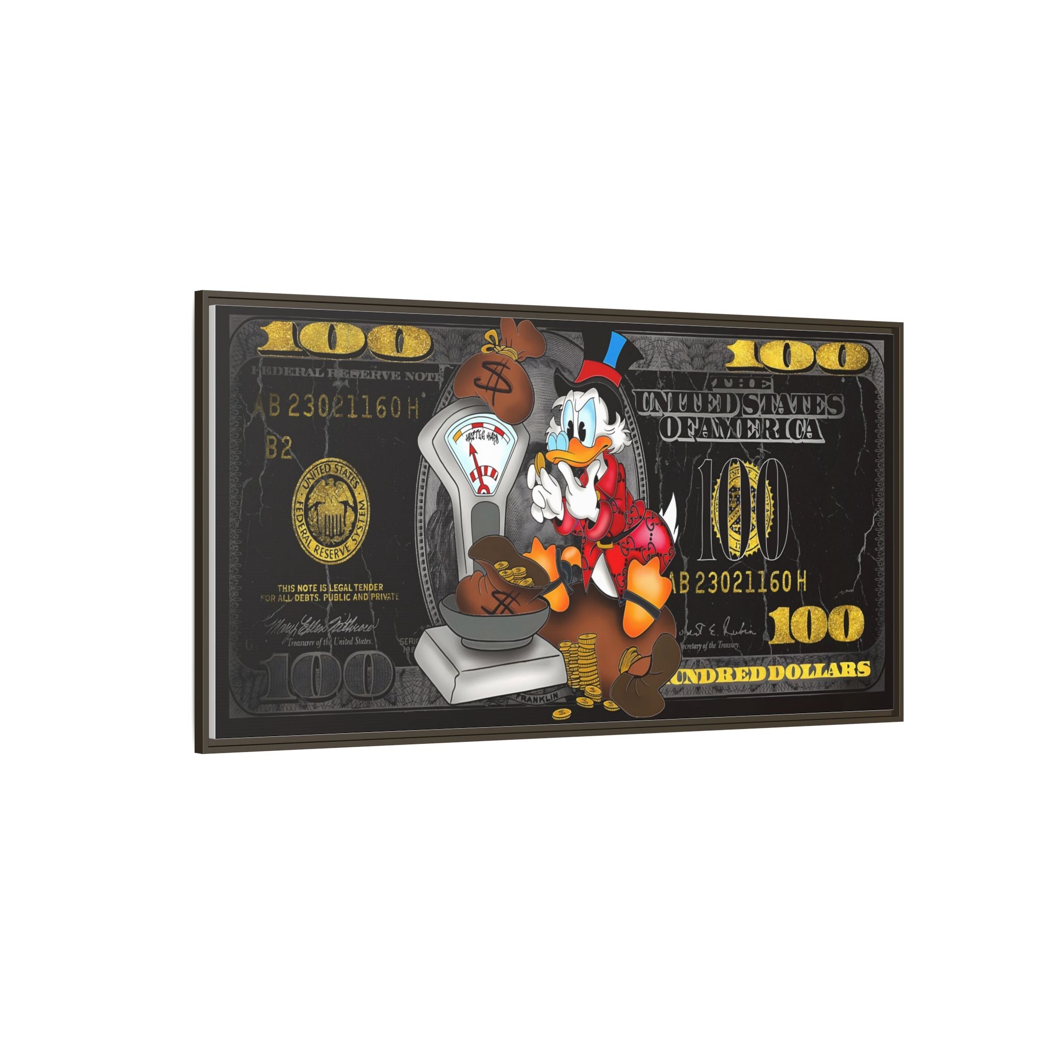 Wealth of Imagination: Disney Pop Art Economics, Financial Whimsy Visualization - Canvas Wall Art
