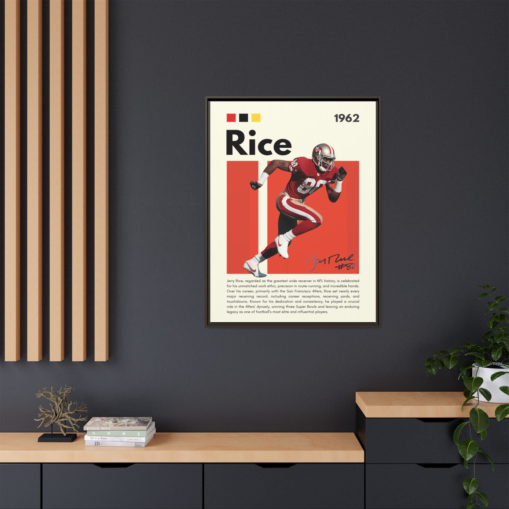 Jerry Rice: Gridiron Legend - Canvas Wall Art