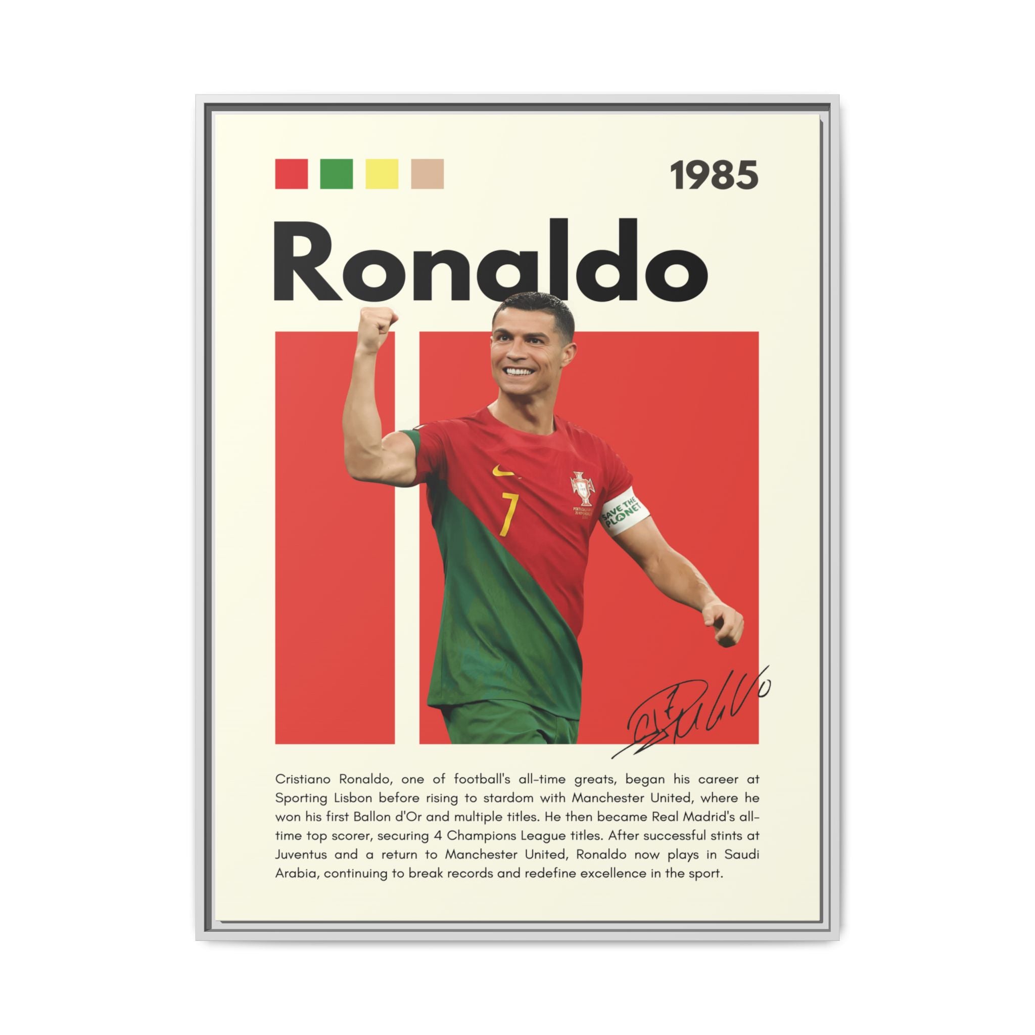 Ronaldo: King of Football - Canvas Wall Art