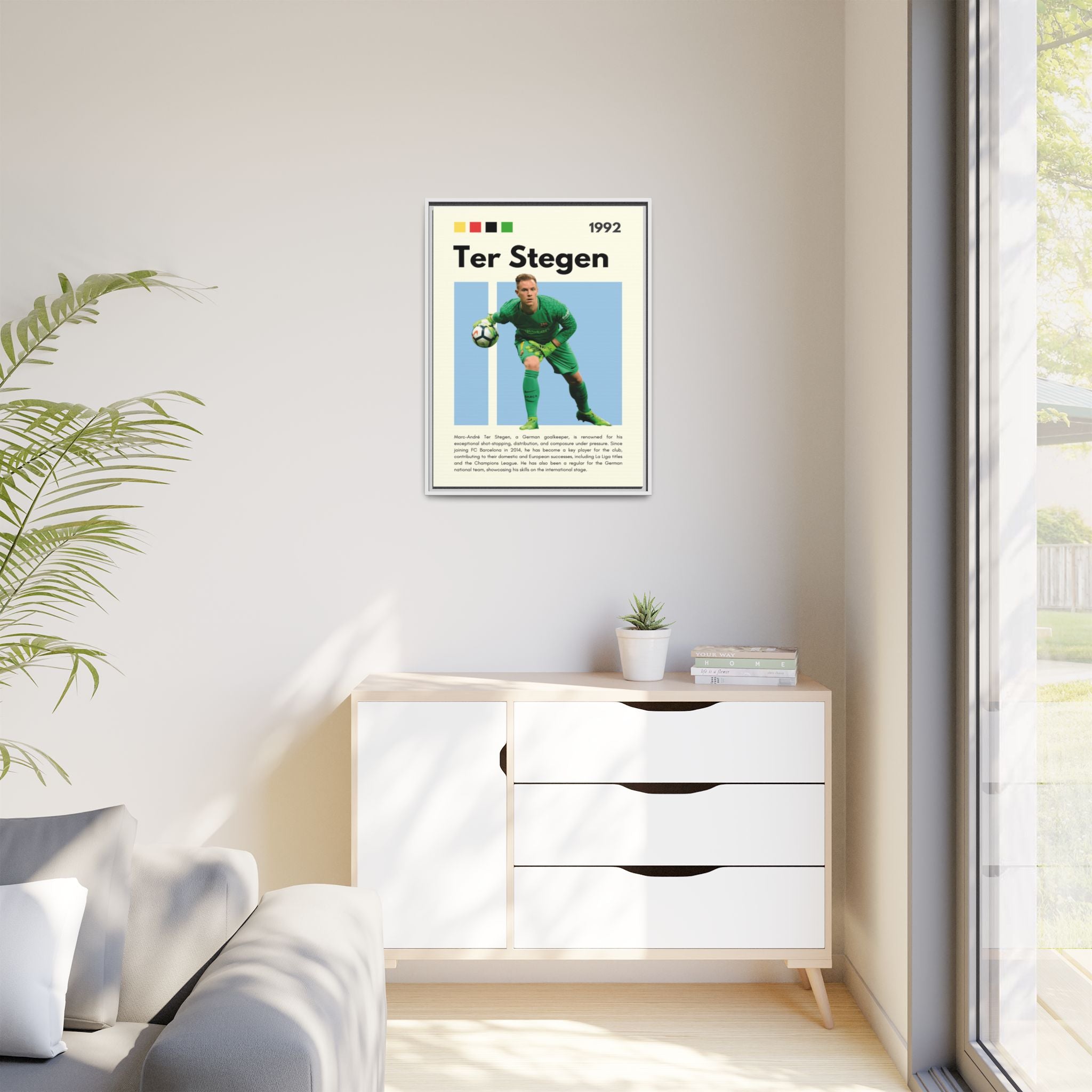 Ter Stegen: Guardian of Barcelona - Canvas Wall Art