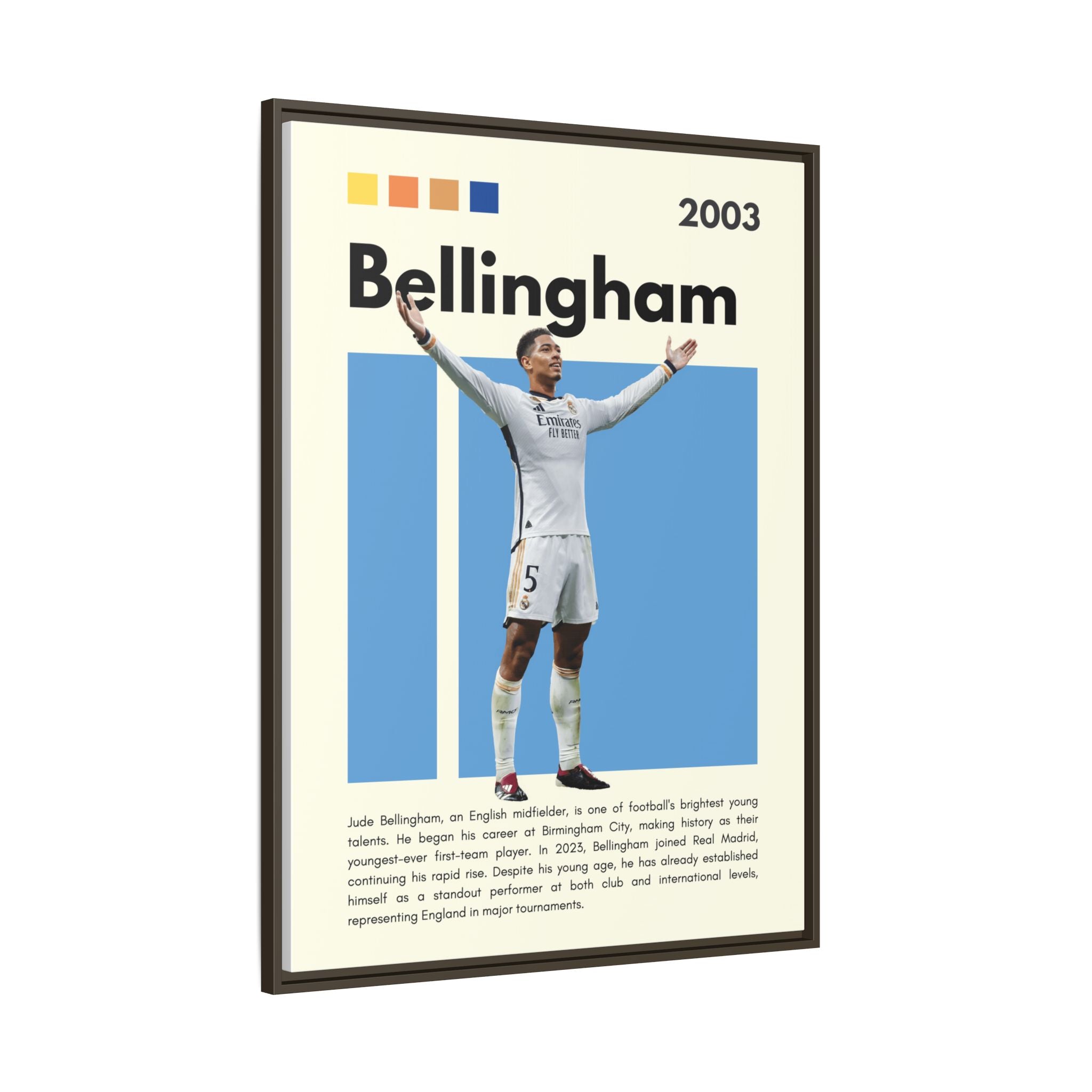Jude Bellingham: Rising Star - Canvas Wall Art