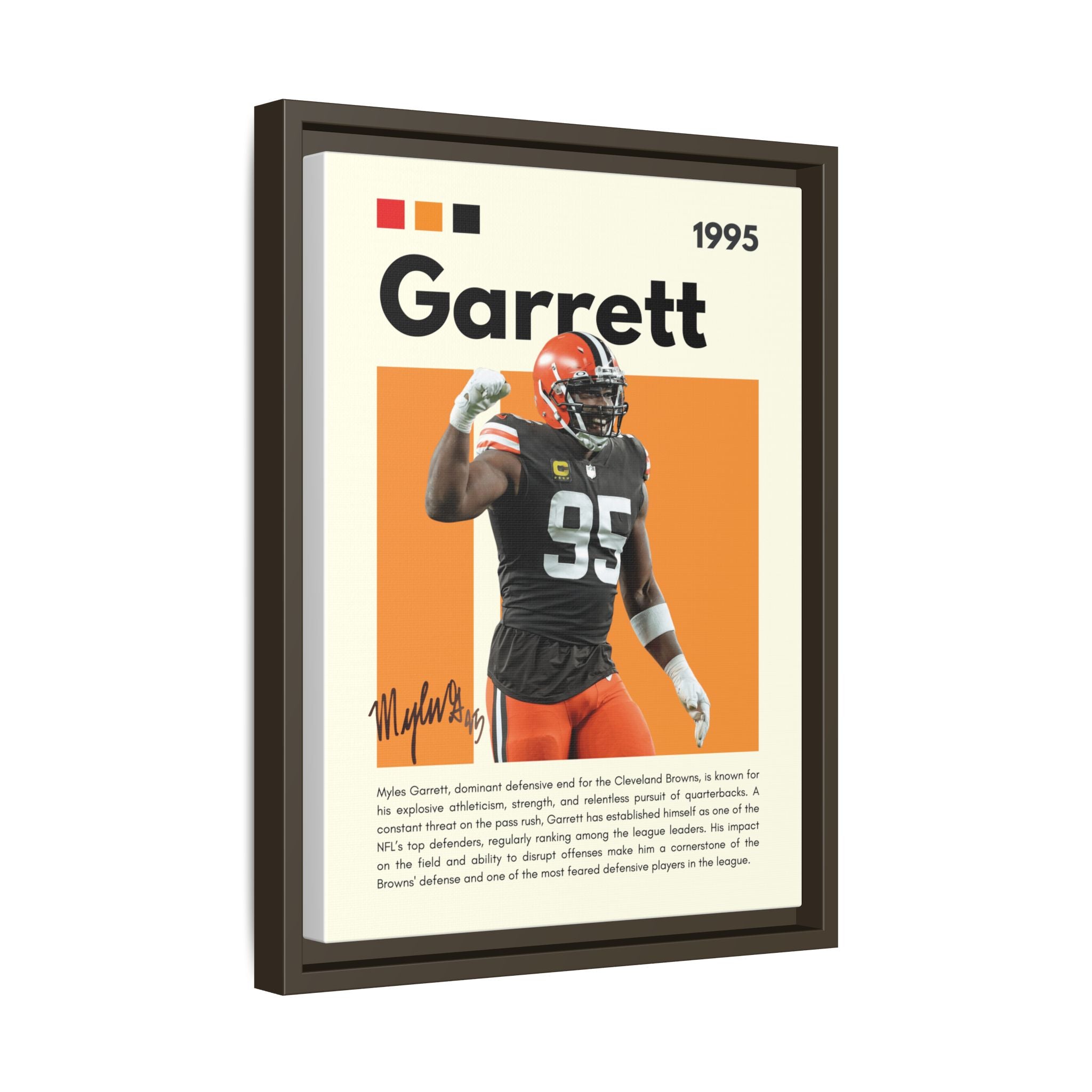 Myles Garrett: Beast of the Browns - Canvas Wall Art