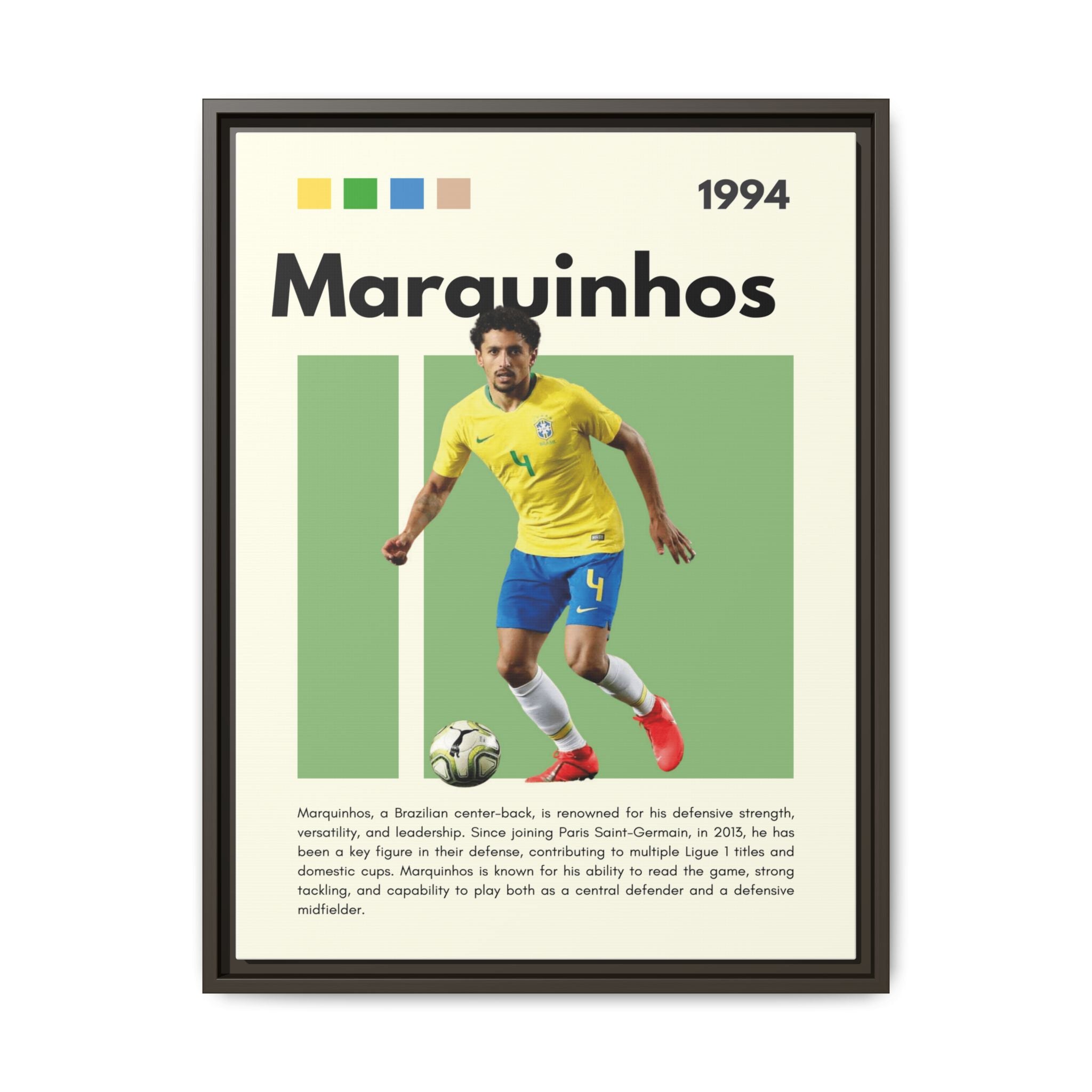 Marquinhos: Defensive Maestro - Canvas Wall Art