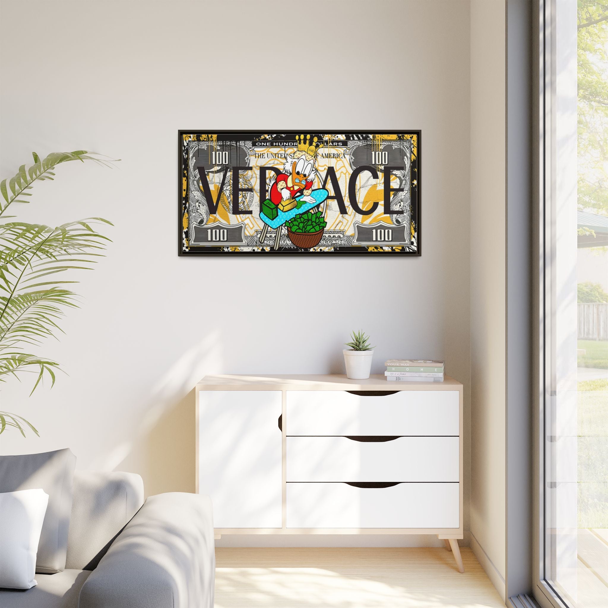 Duckonomics: Pop Art Currency Remix, Urban Financial Whimsy - Canvas Wall Art