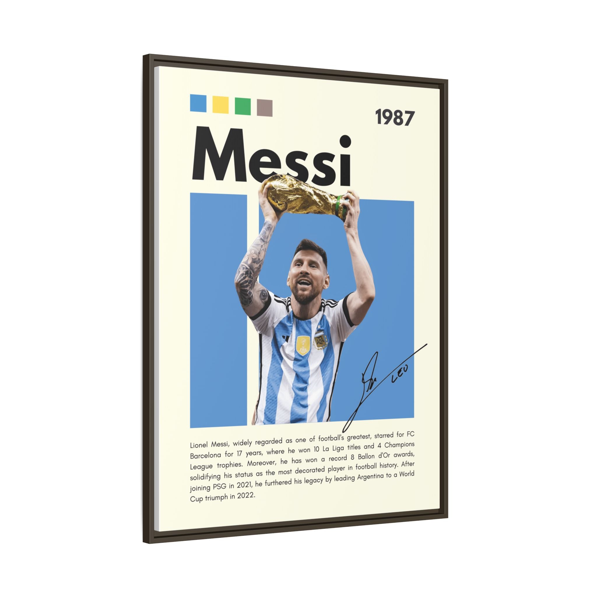 Messi's Triumph - Canvas Wall Art