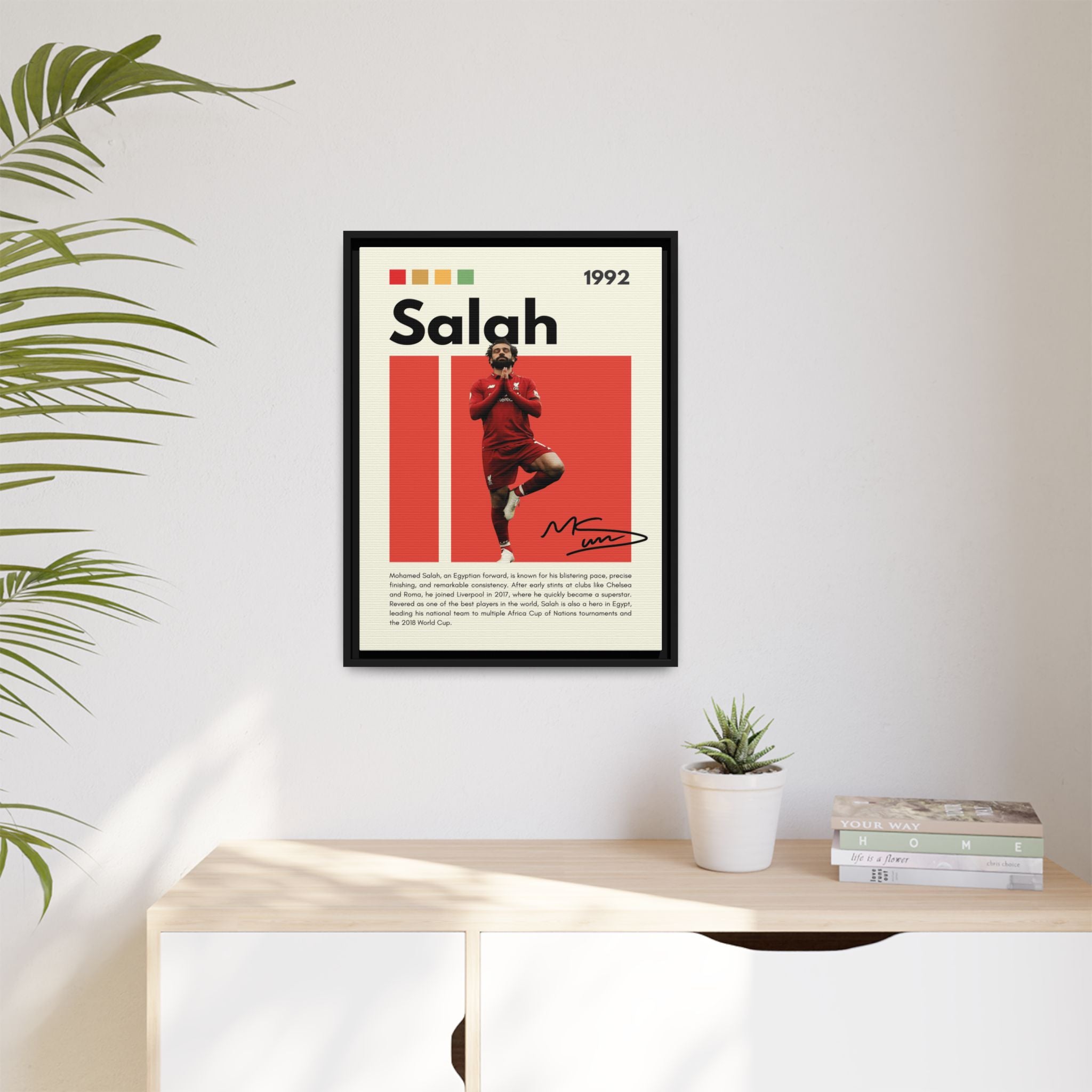 Mohamed Salah: Liverpool Legend
Egyptian King of Football
Salah's Blazing Red Journey
Iconic Forward - Canvas Wall Art