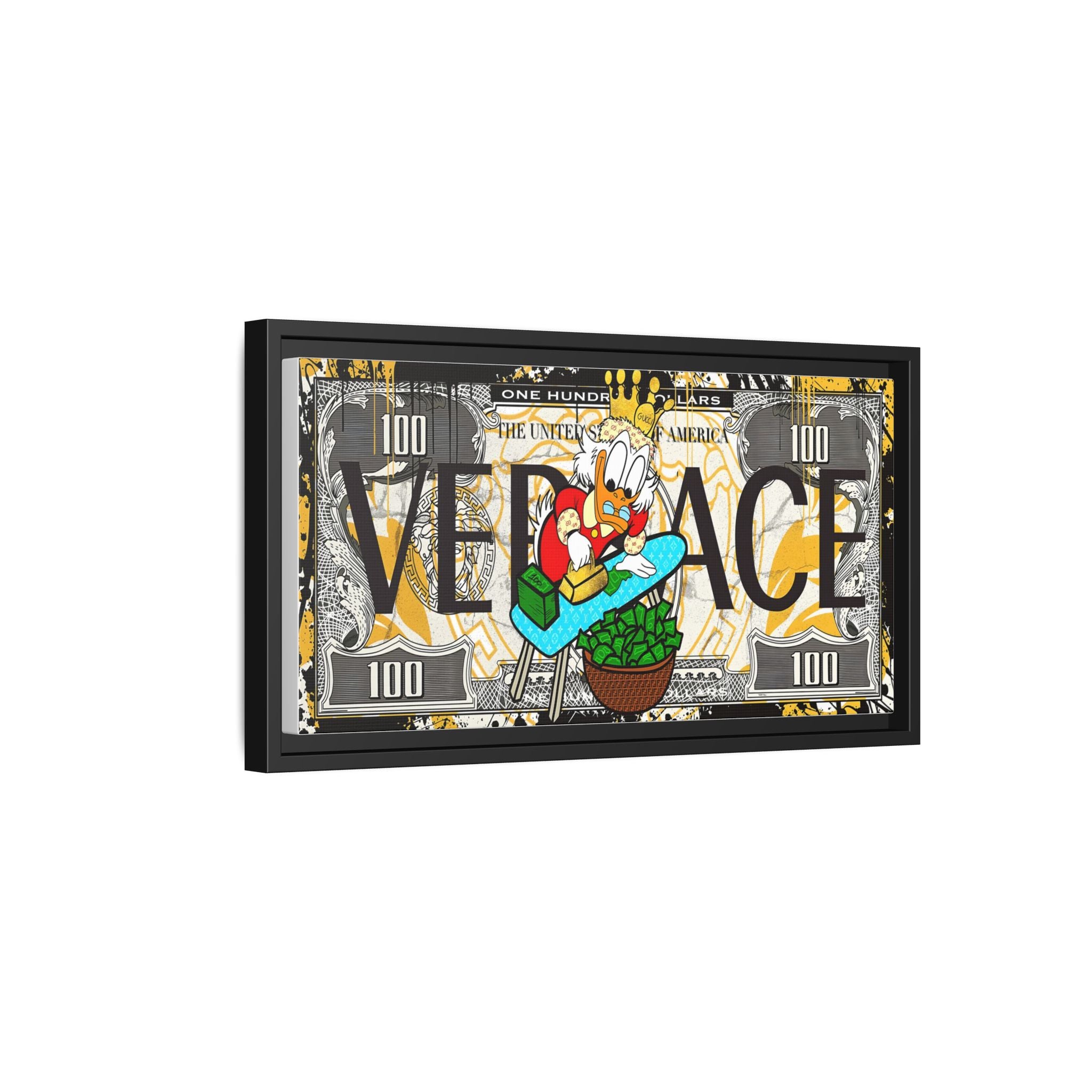 Duckonomics: Pop Art Currency Remix, Urban Financial Whimsy - Canvas Wall Art