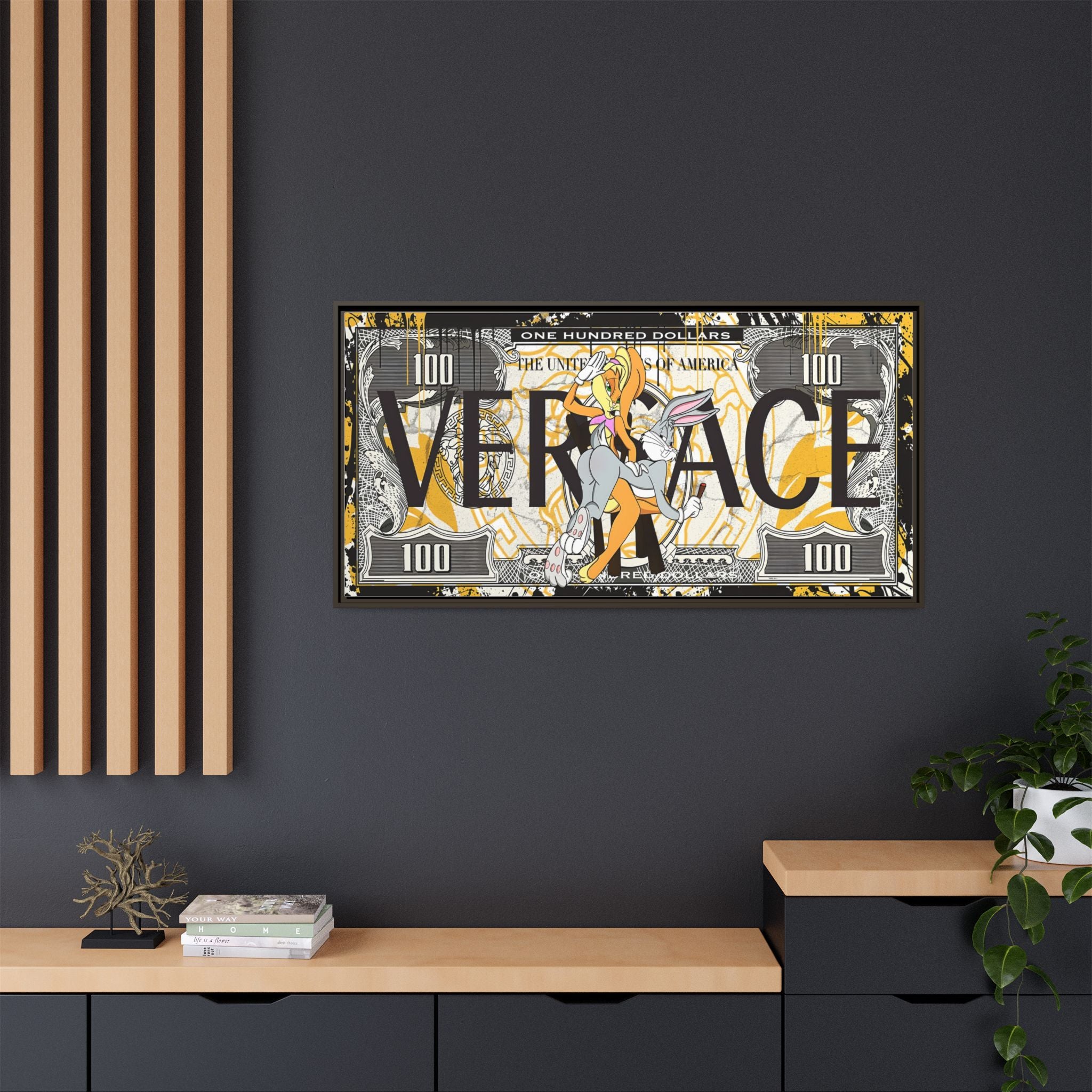 Bunny Benjamins: Pop Art Currency Remix, Looney Tunes Luxury Reimagined - Canvas Wall Art