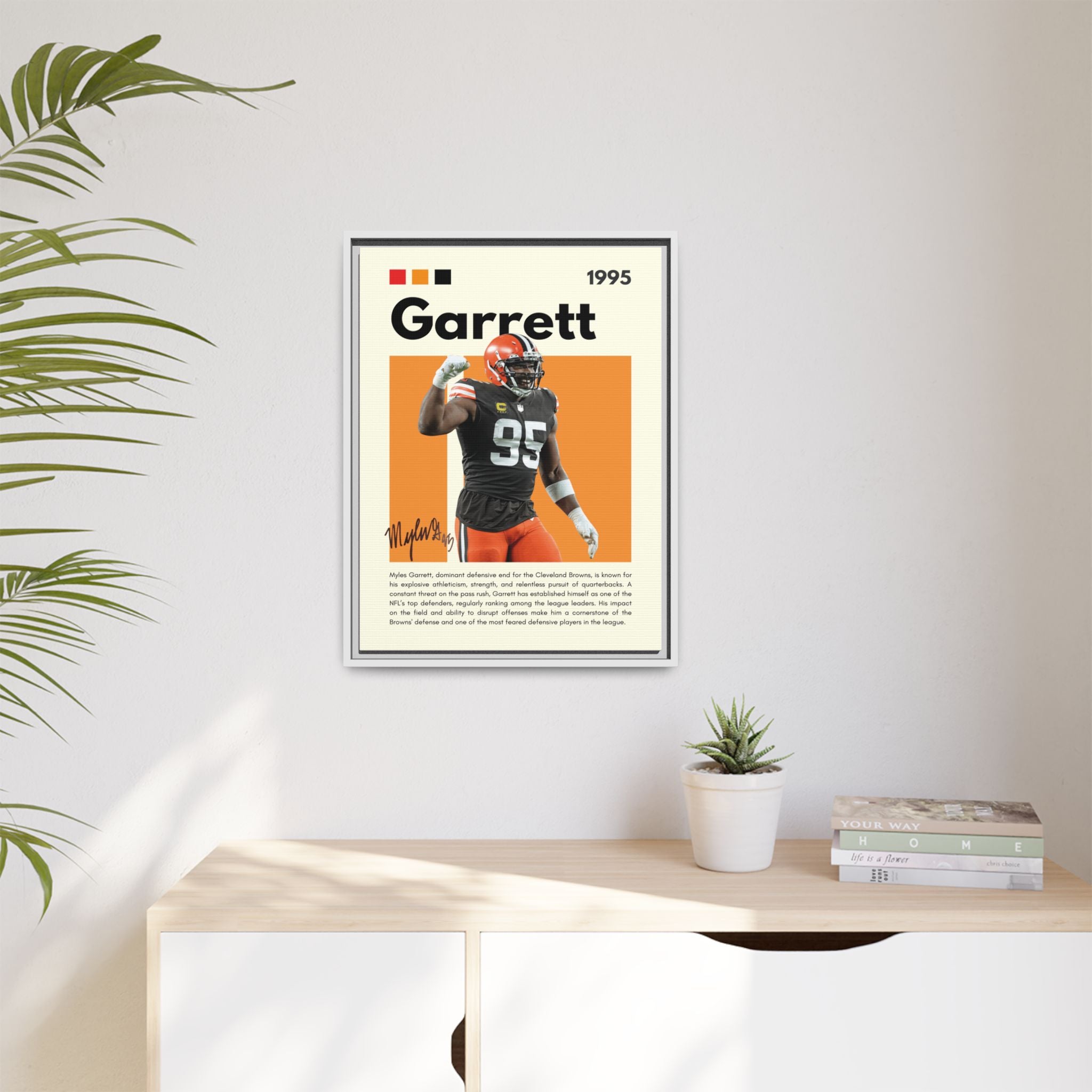 Myles Garrett: Beast of the Browns - Canvas Wall Art