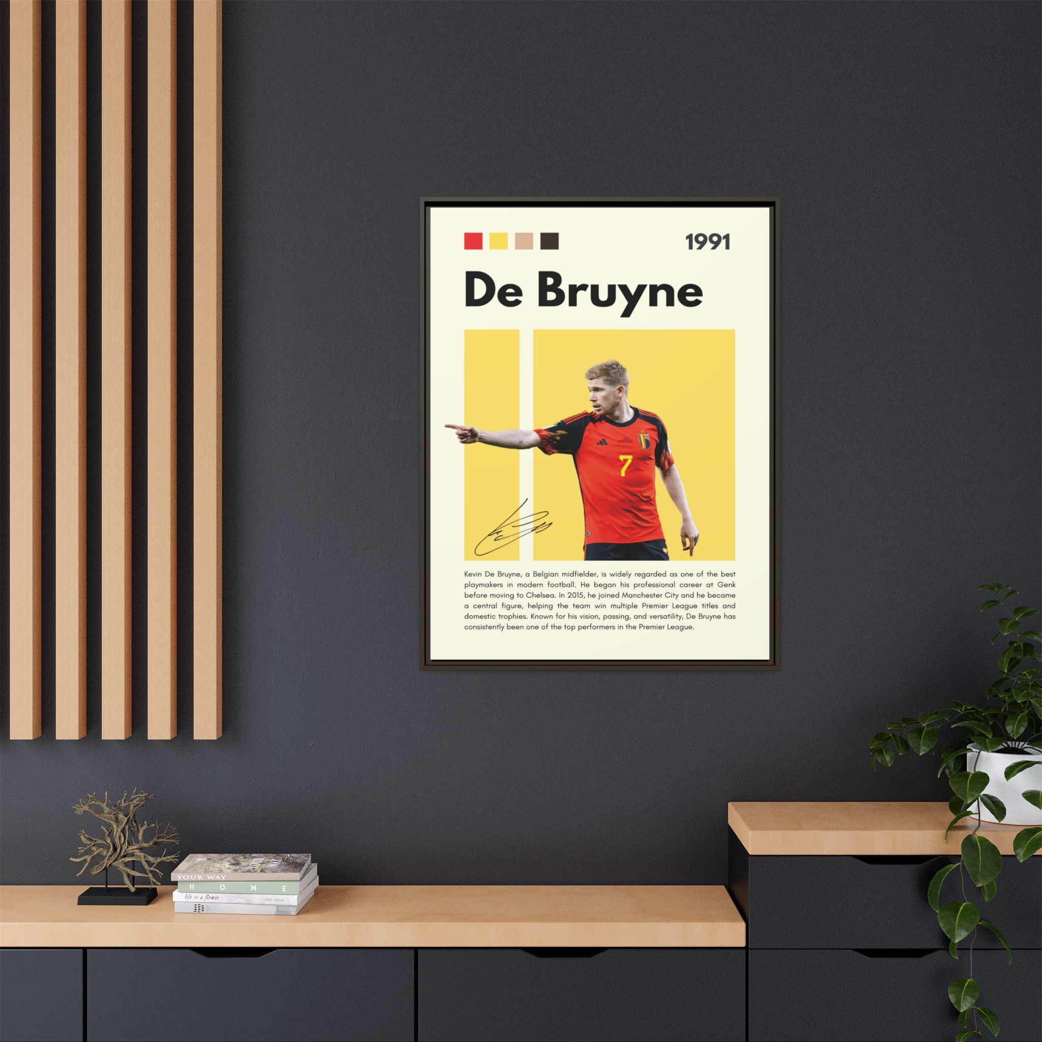 De Bruyne: Football's Maestro - Canvas Wall Art