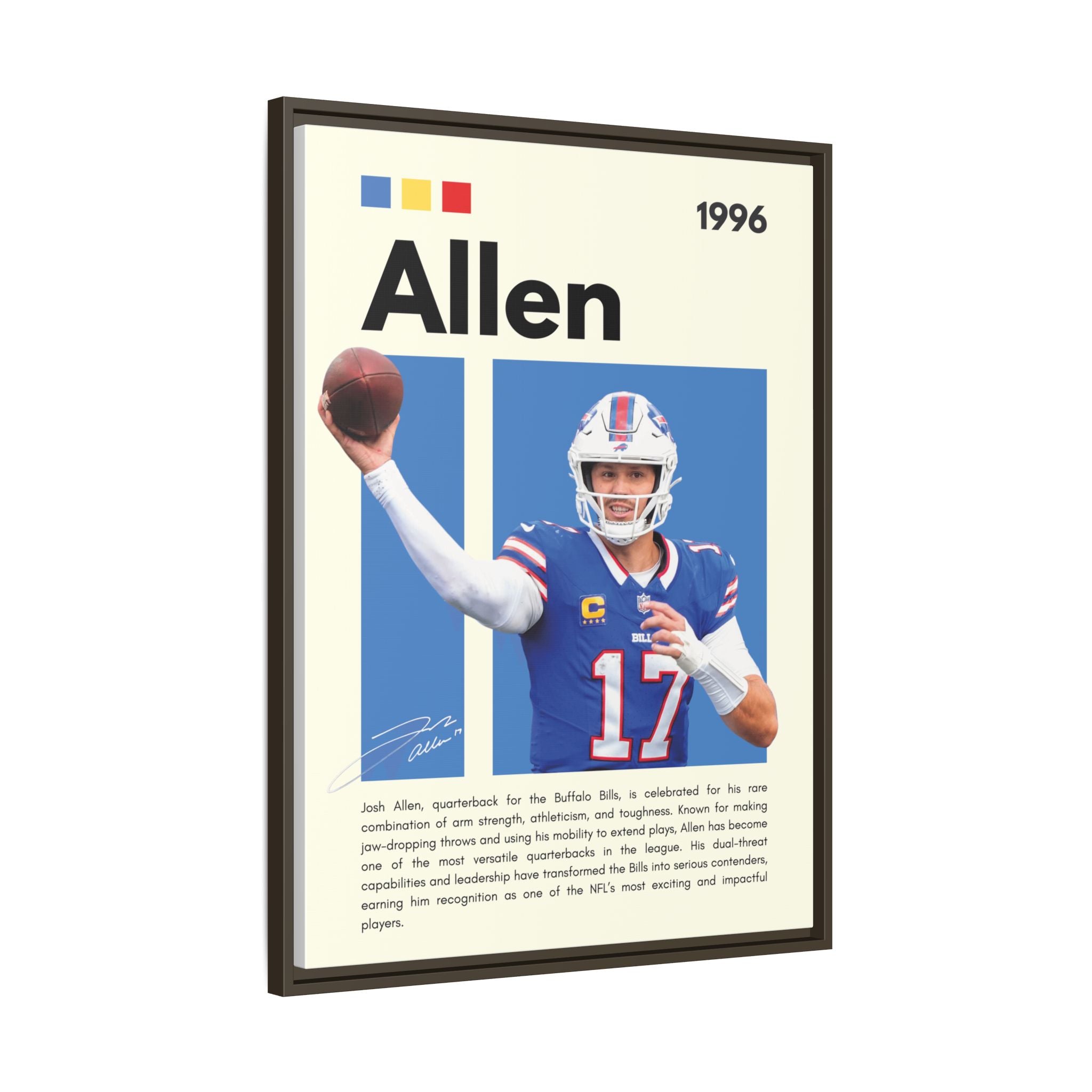 Josh Allen - Canvas Wall Art