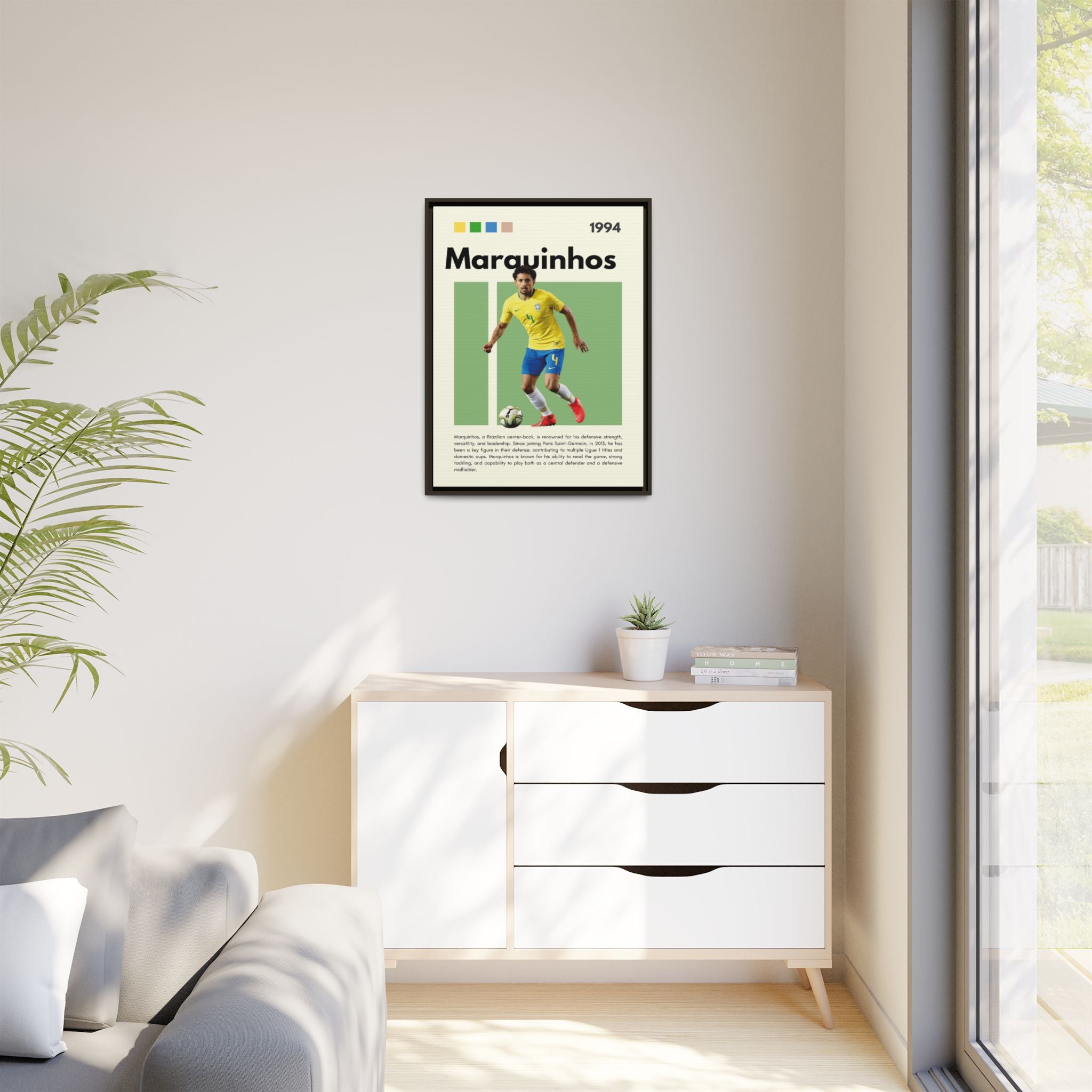 Marquinhos: Defensive Maestro - Canvas Wall Art