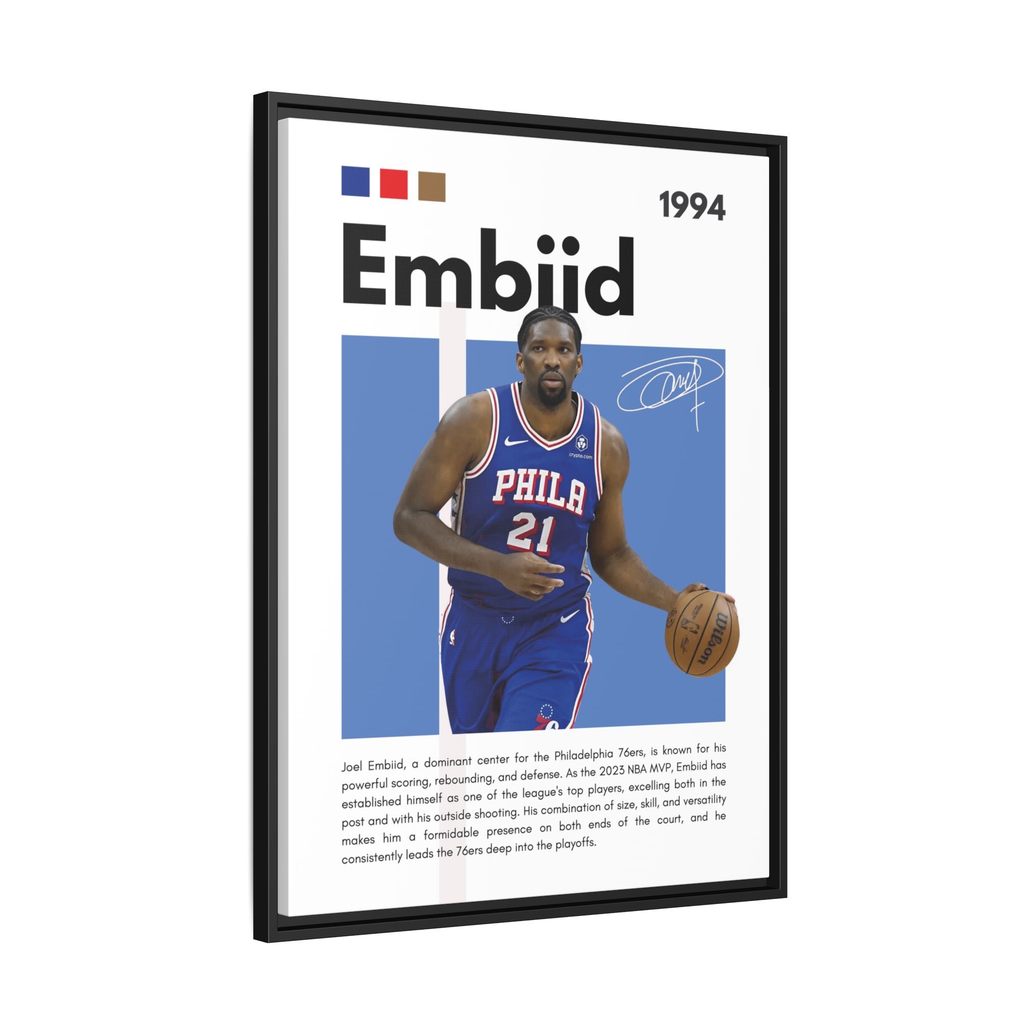 Embiid MVP - Canvas Wall Art