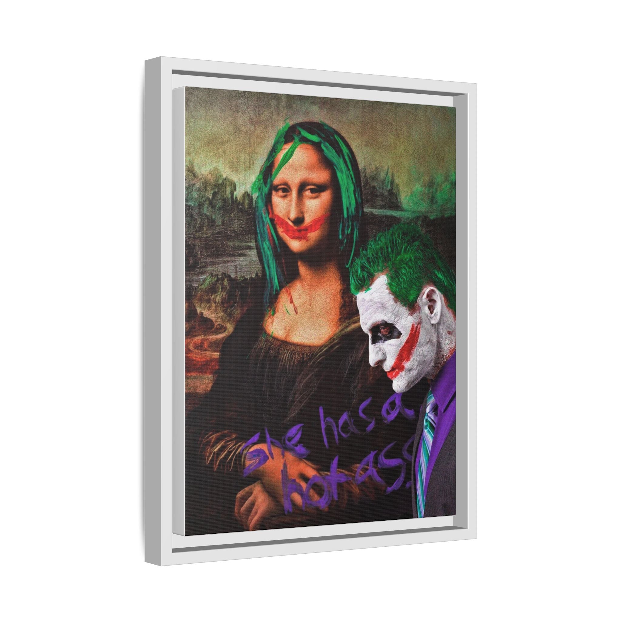 Mona Lisa Metamorphosis: Pop Culture Remix, Comic Book Reimagining - Canvas Wall Art
