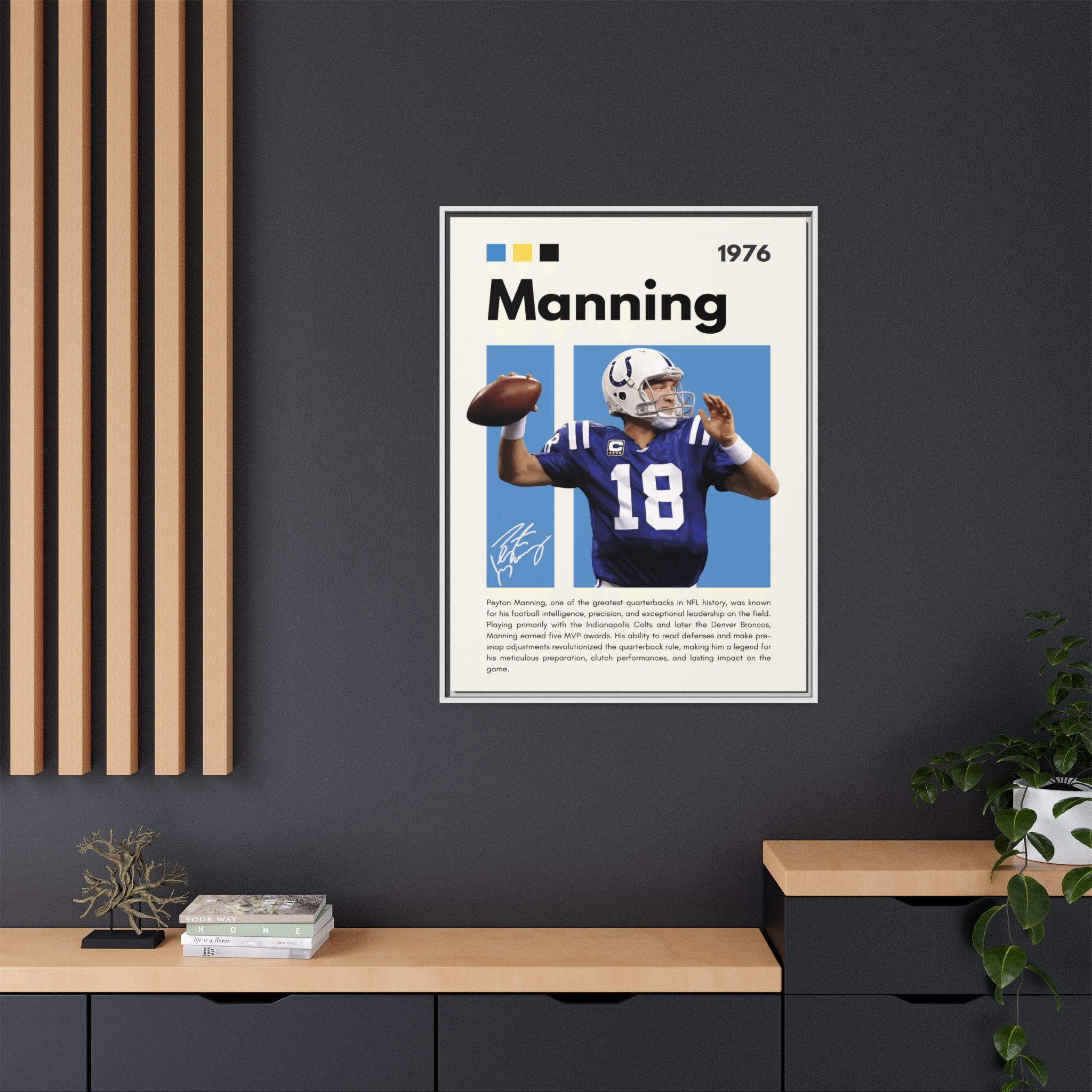 Peyton Manning: Gridiron Genius - Canvas Wall Art