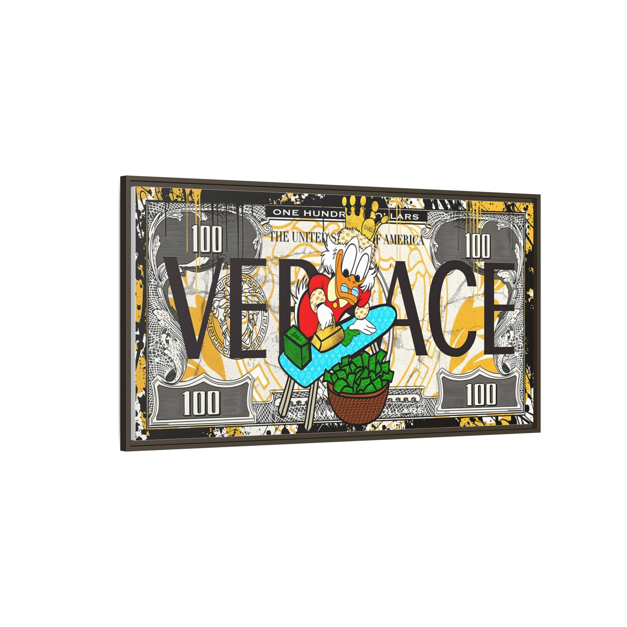 Duckonomics: Pop Art Currency Remix, Urban Financial Whimsy - Canvas Wall Art