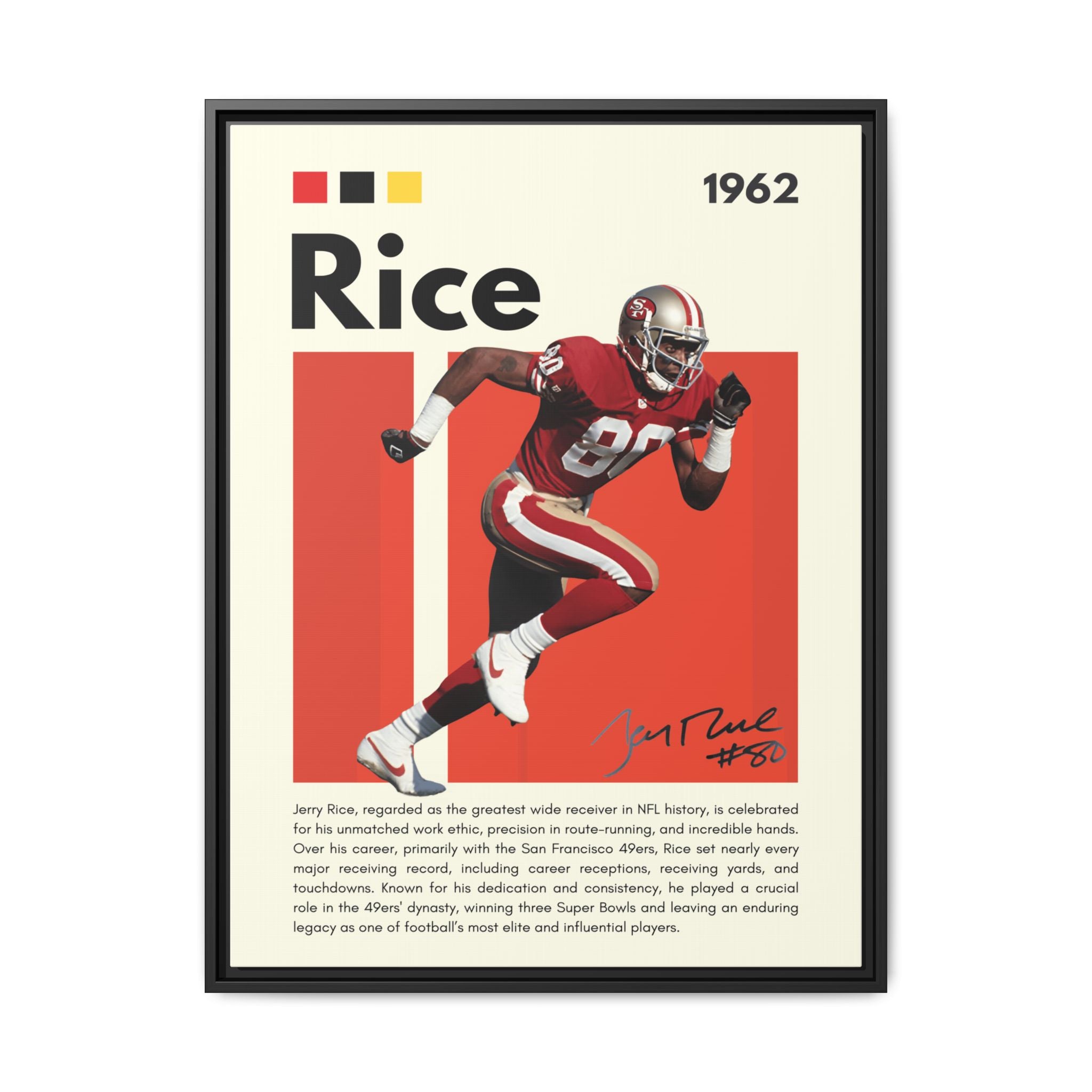 Jerry Rice: Gridiron Legend - Canvas Wall Art