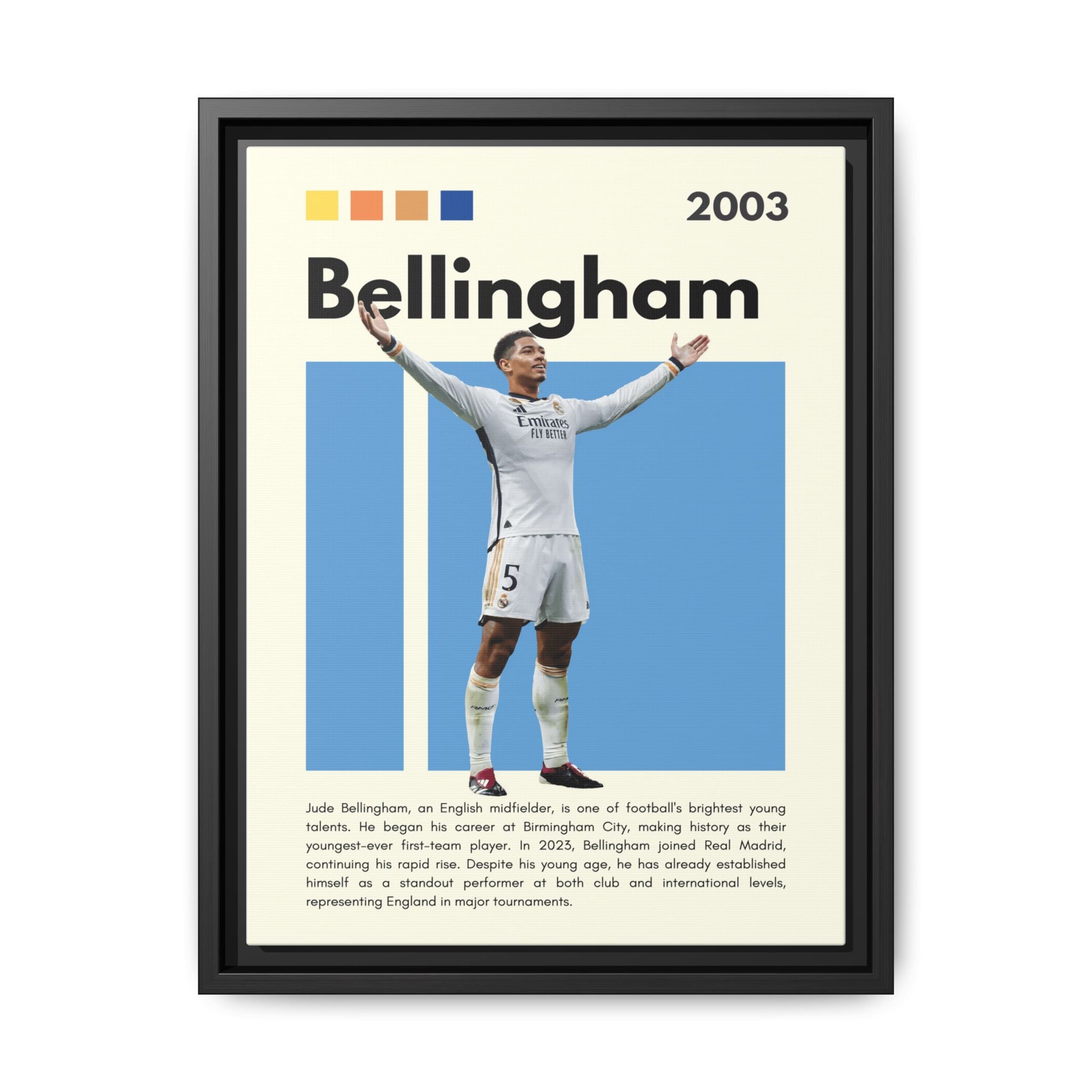 Jude Bellingham: Rising Star - Canvas Wall Art