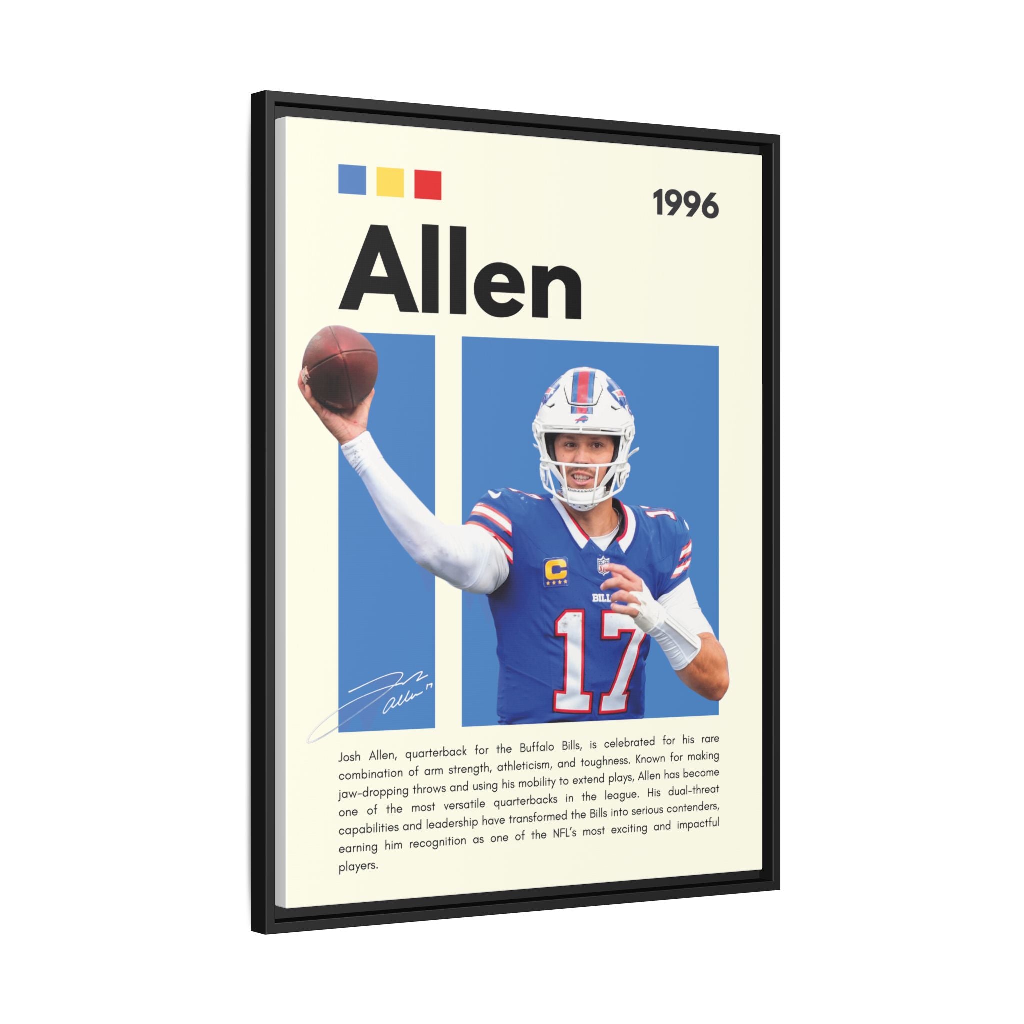 Josh Allen - Canvas Wall Art