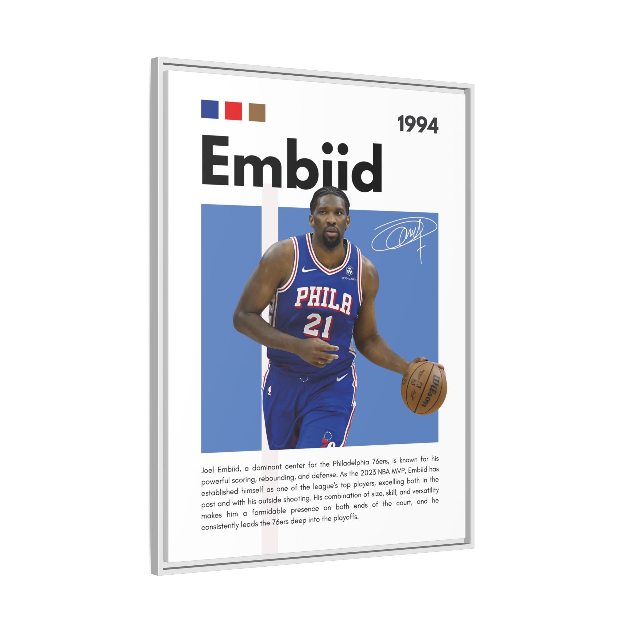 Embiid MVP - Canvas Wall Art