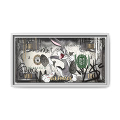 Bunny Benjamins: Pop Art Currency Remix, American Dream Iconography - Canvas Wall Art