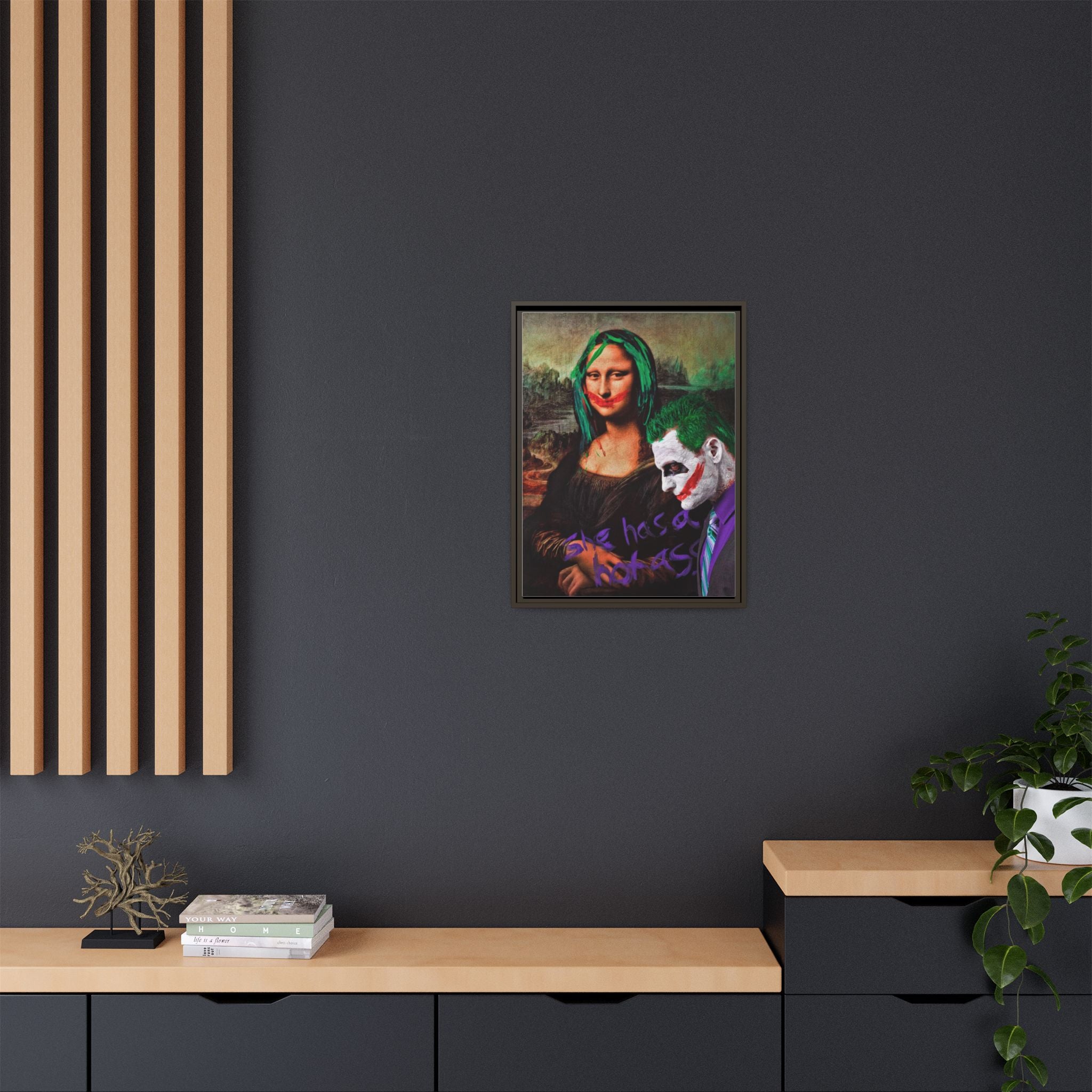 Mona Lisa Metamorphosis: Pop Culture Remix, Comic Book Reimagining - Canvas Wall Art