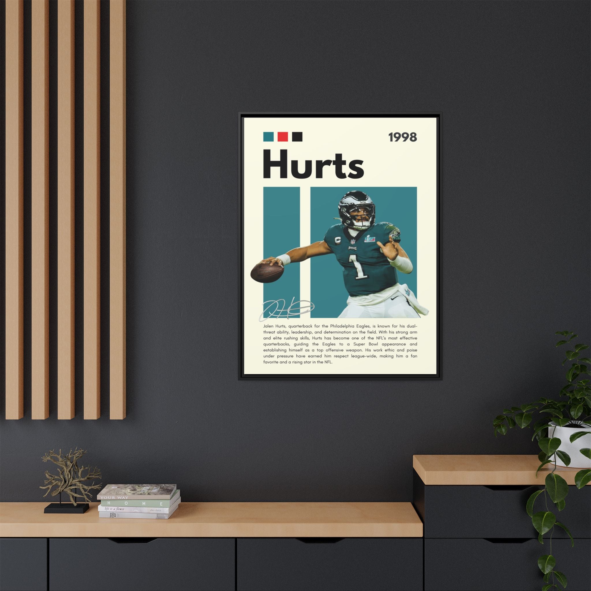 Quarterback's Triumph - Canvas Wall Art