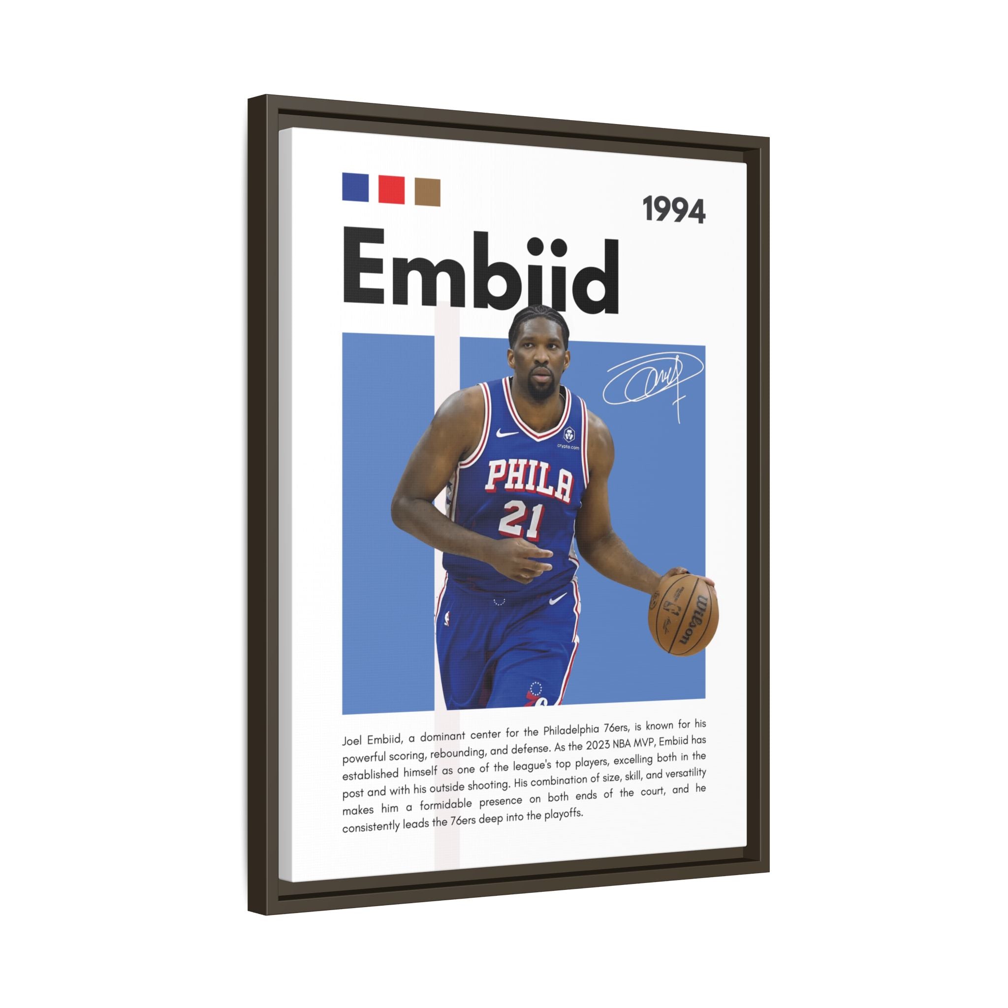 Embiid MVP - Canvas Wall Art