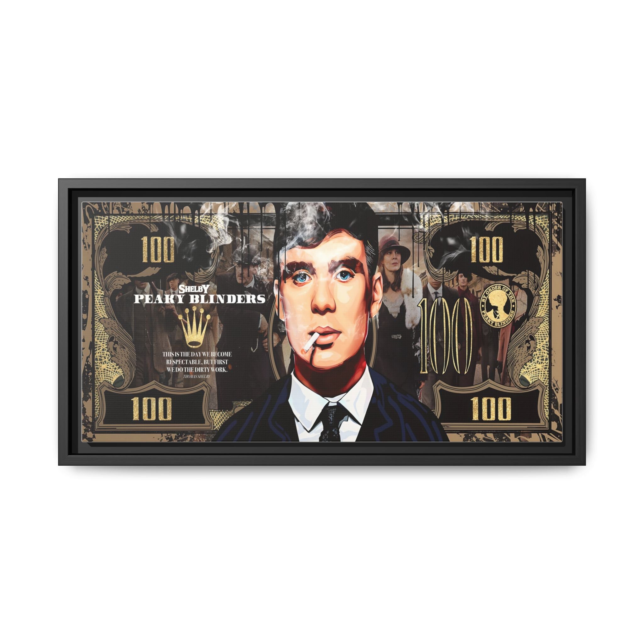 Peaky Blinders Reign: Shelby Empire Rising, Vintage Gangster Art Portrait - Canvas Wall Art