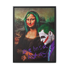 Mona Lisa Metamorphosis: Pop Culture Remix, Comic Book Reimagining - Canvas Wall Art