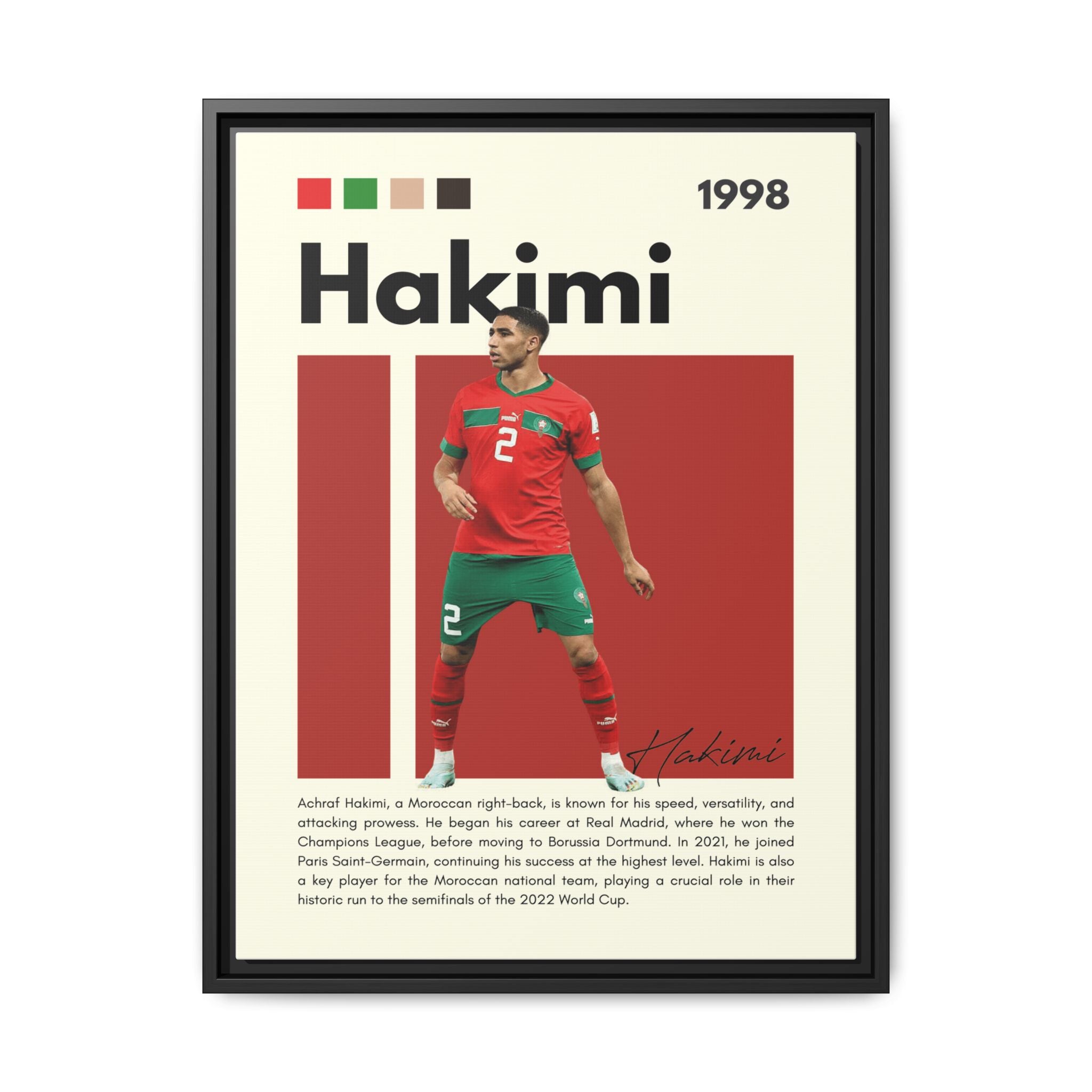 Hakimi: Lightning of Morocco - Canvas Wall Art