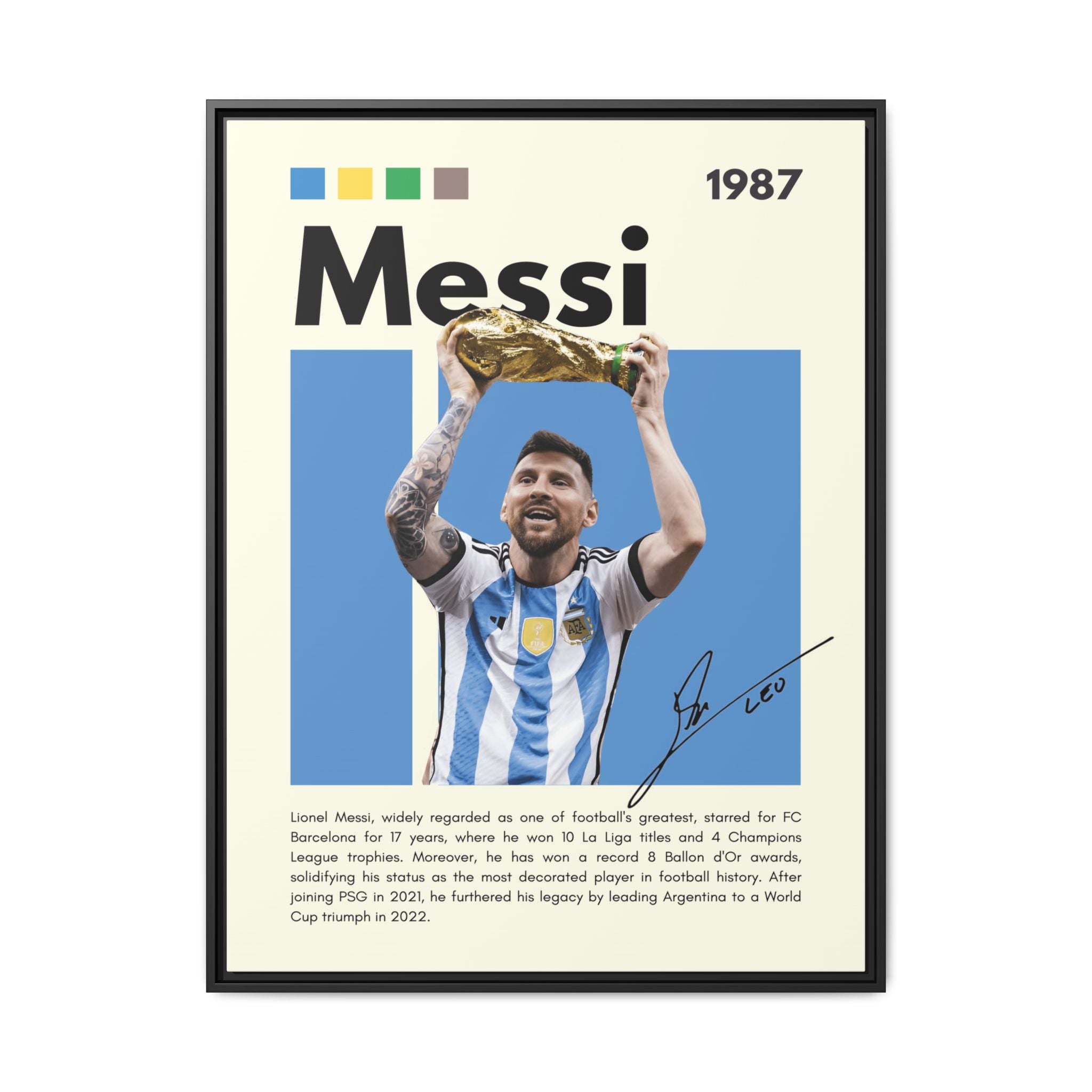 Messi's Triumph - Canvas Wall Art