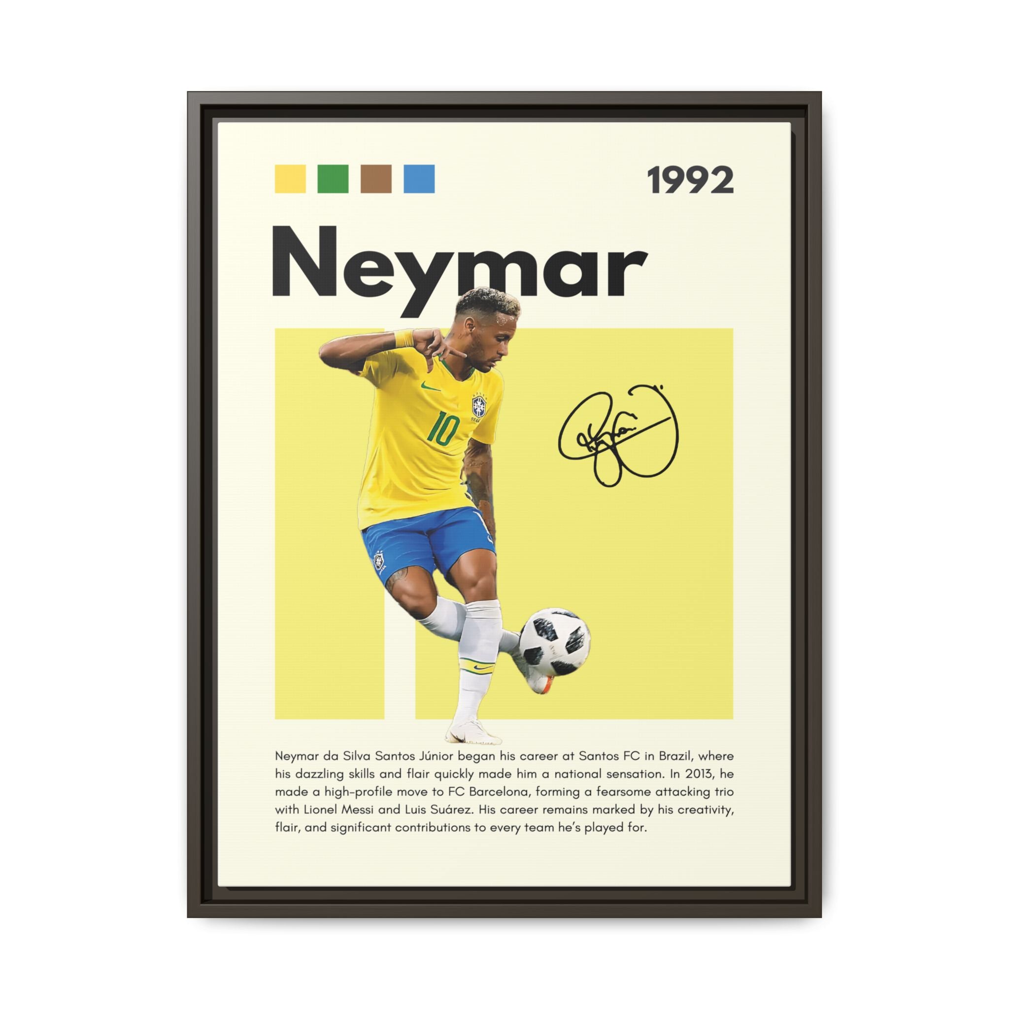 Neymar's Golden Moment - Canvas Wall Art