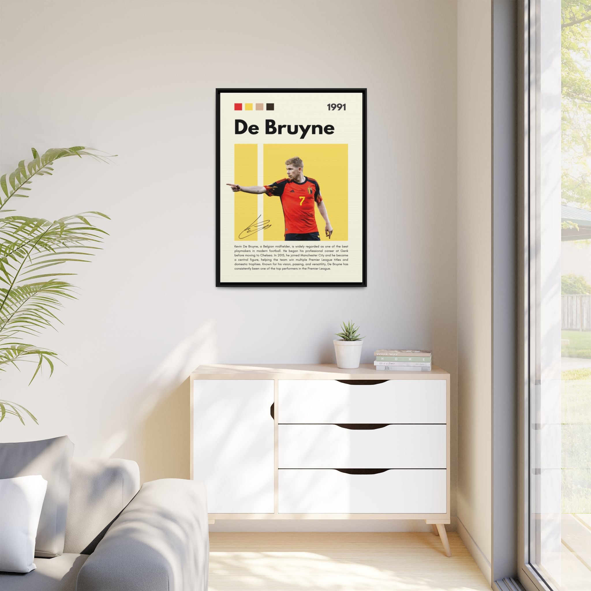 De Bruyne: Football's Maestro - Canvas Wall Art