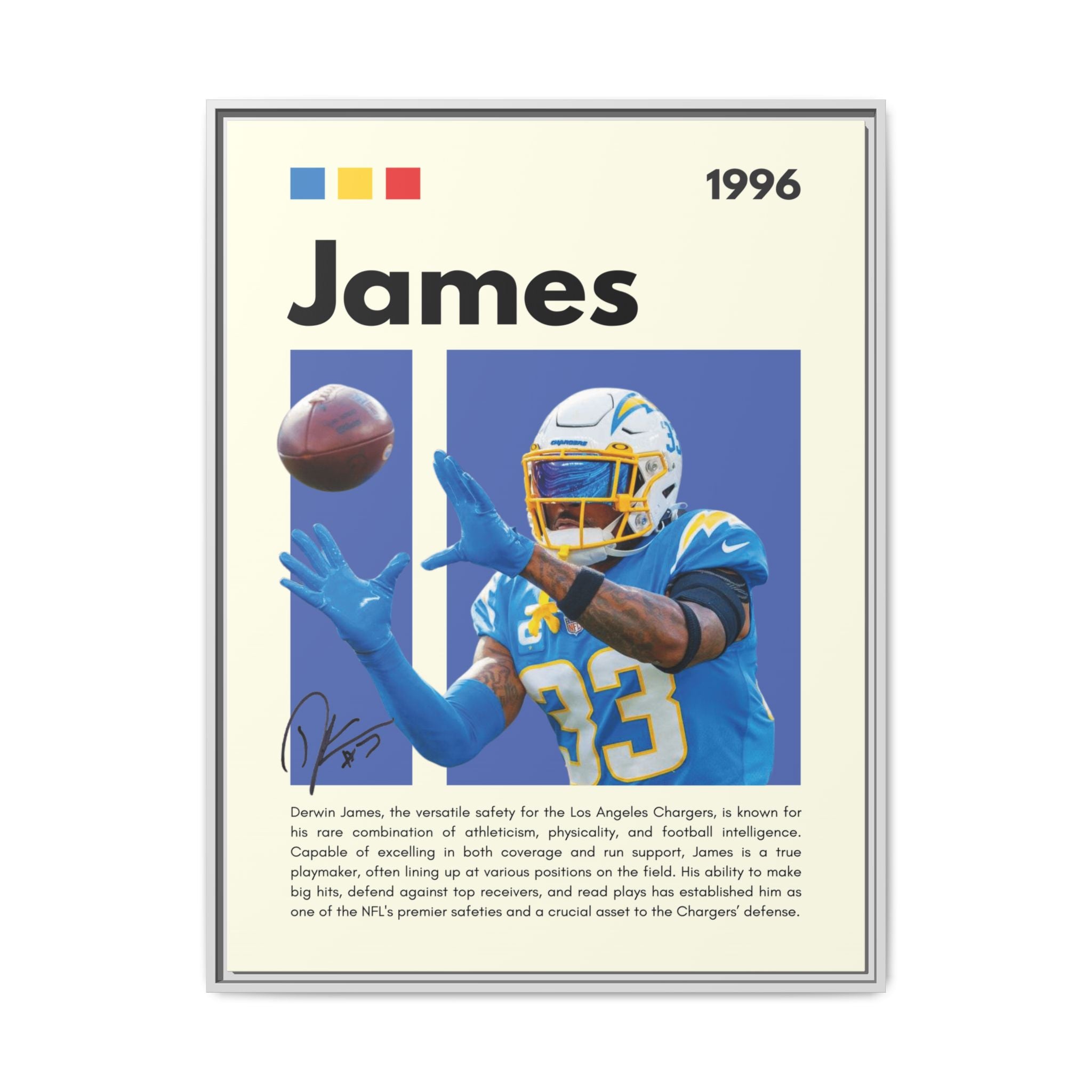 Derwin's Defensive Dominance - Canvas Wall Art