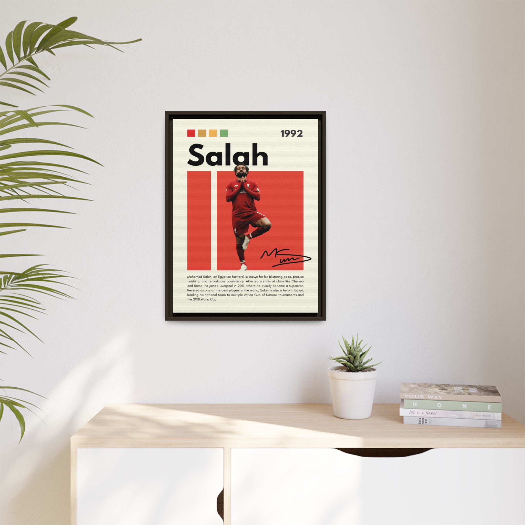 Mohamed Salah: Liverpool Legend
Egyptian King of Football
Salah's Blazing Red Journey
Iconic Forward - Canvas Wall Art