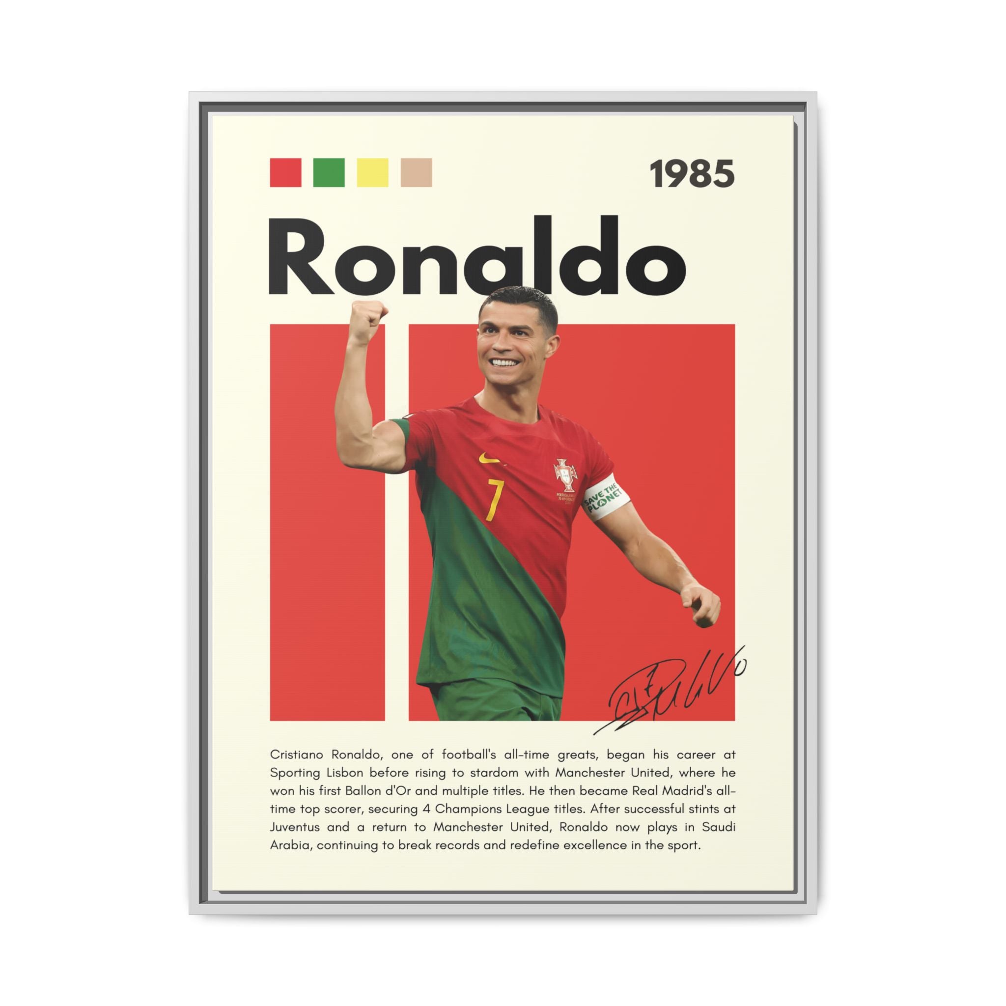 Ronaldo: King of Football - Canvas Wall Art