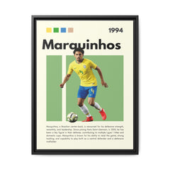 Marquinhos: Defensive Maestro - Canvas Wall Art