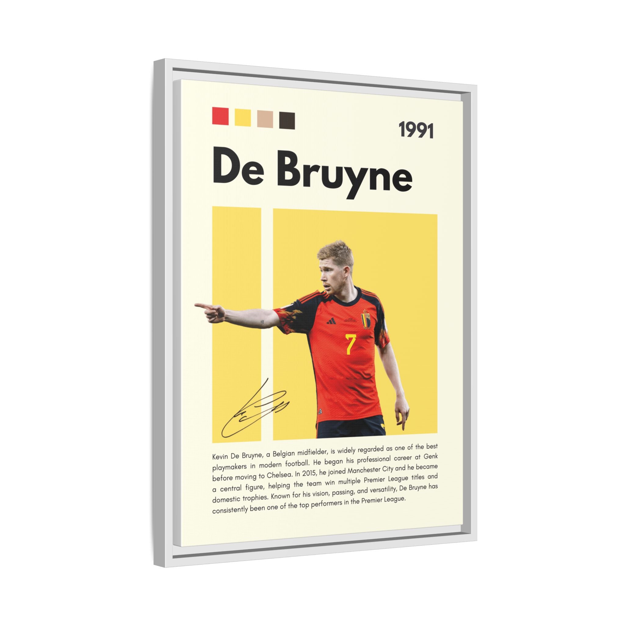De Bruyne: Football's Maestro - Canvas Wall Art